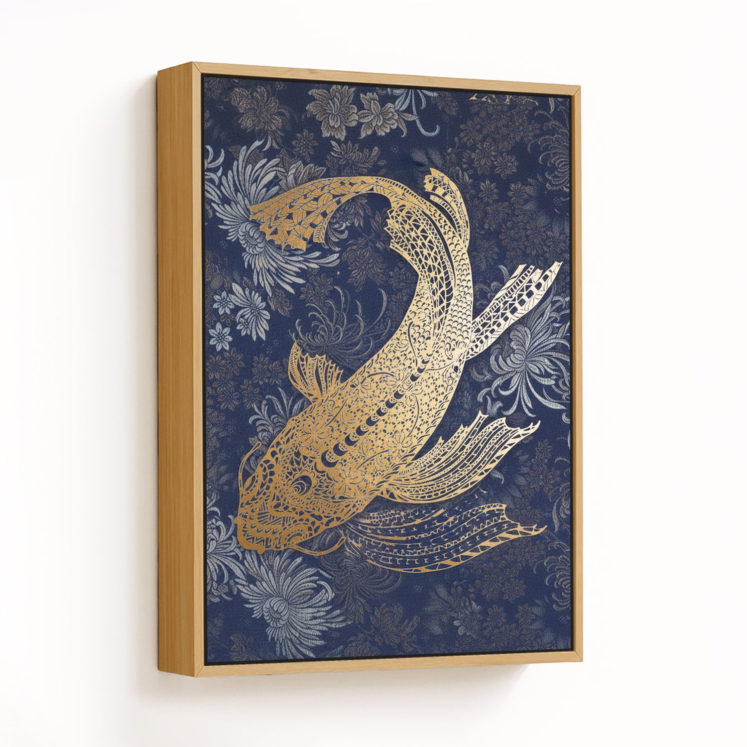 Golden Harmony in Sapphire Waters - CHOOSE SIZE: C