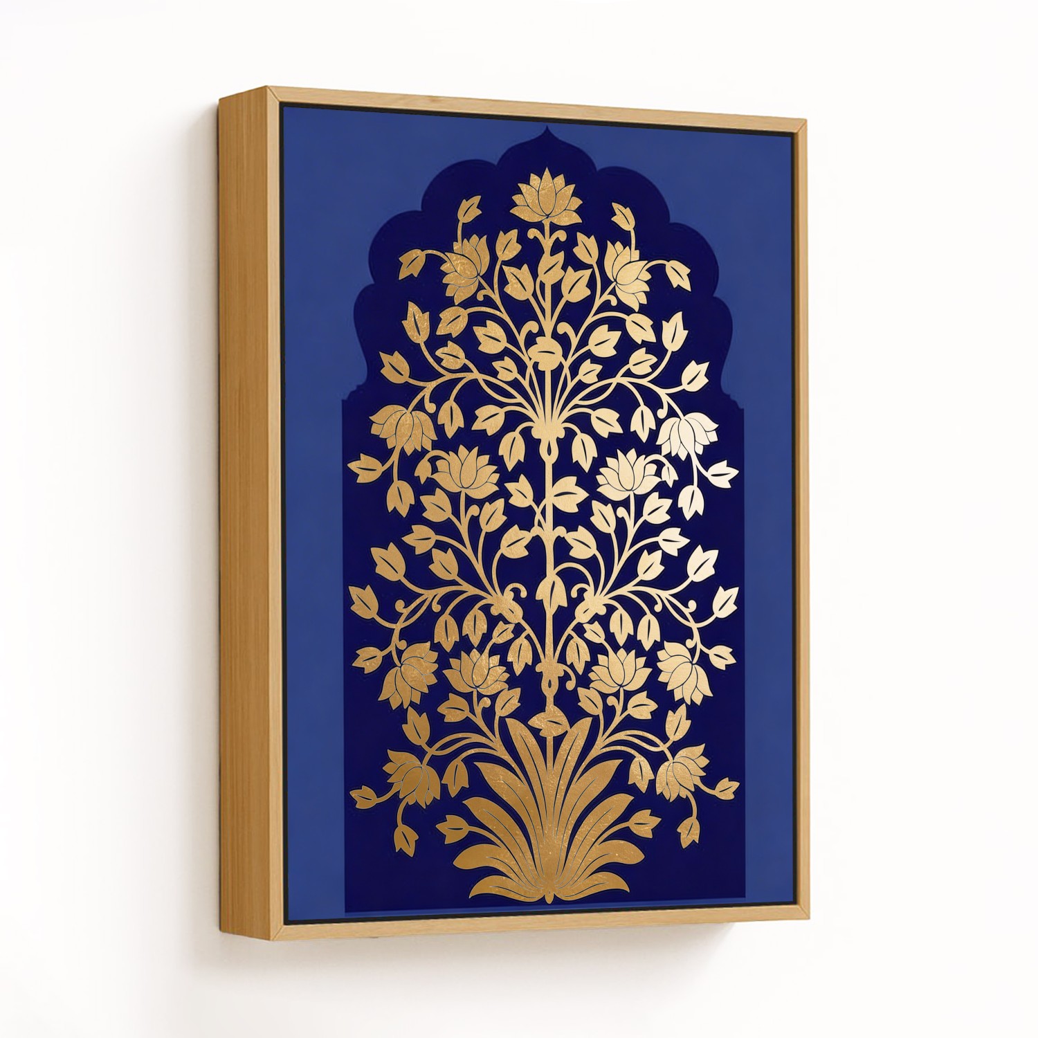 Symphony of Gold on Blue - CHOOSE SIZE: Choose how