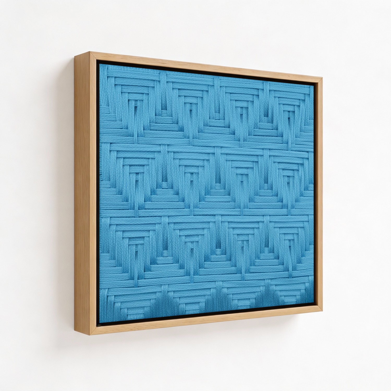 Azure Triangle Reverie Macrame Yarn Wall Art - CHO