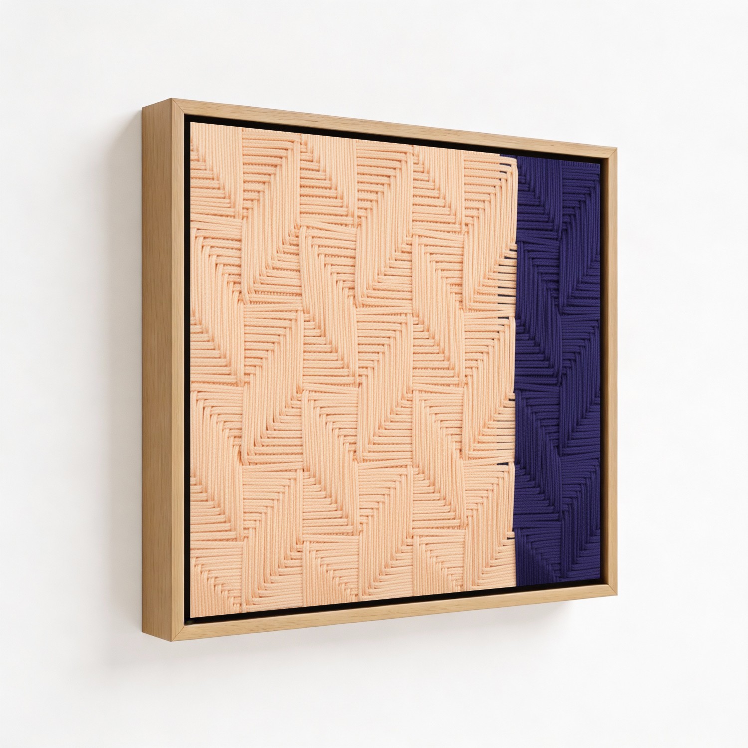 Zigzag Elegance Macrame Yarn Wall Art - CHOOSE SIZ