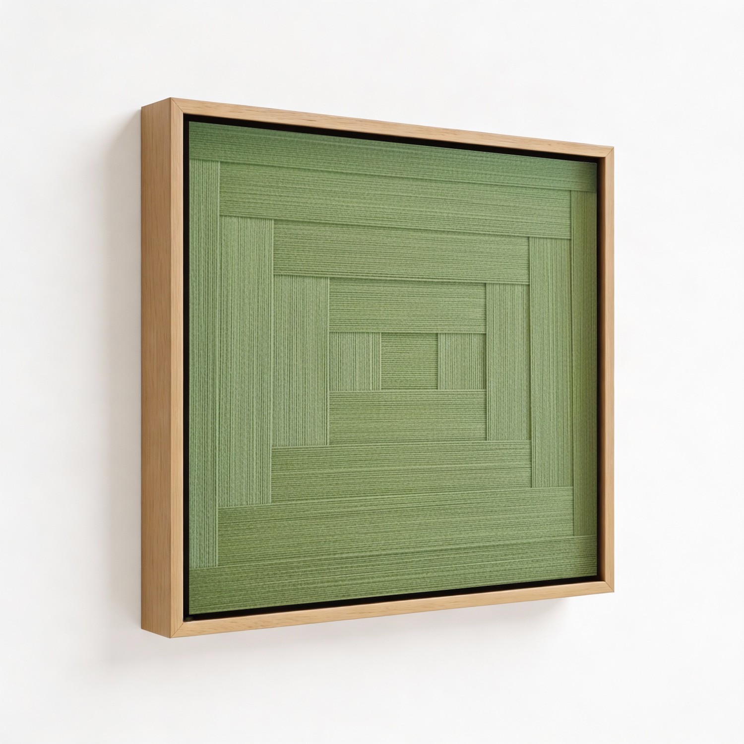 Emerald Echo Macrame Yarn Wall Art - CHOOSE SIZE: 
