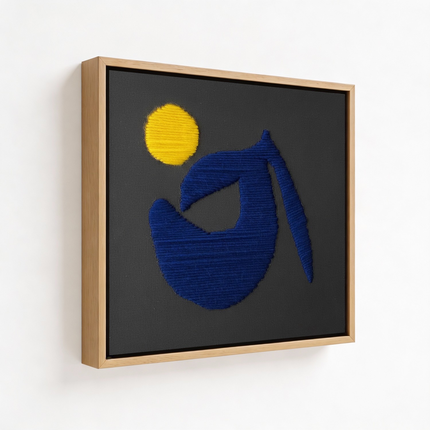 Eclipse of Azure Macrame Yarn Wall Art - CHOOSE SI