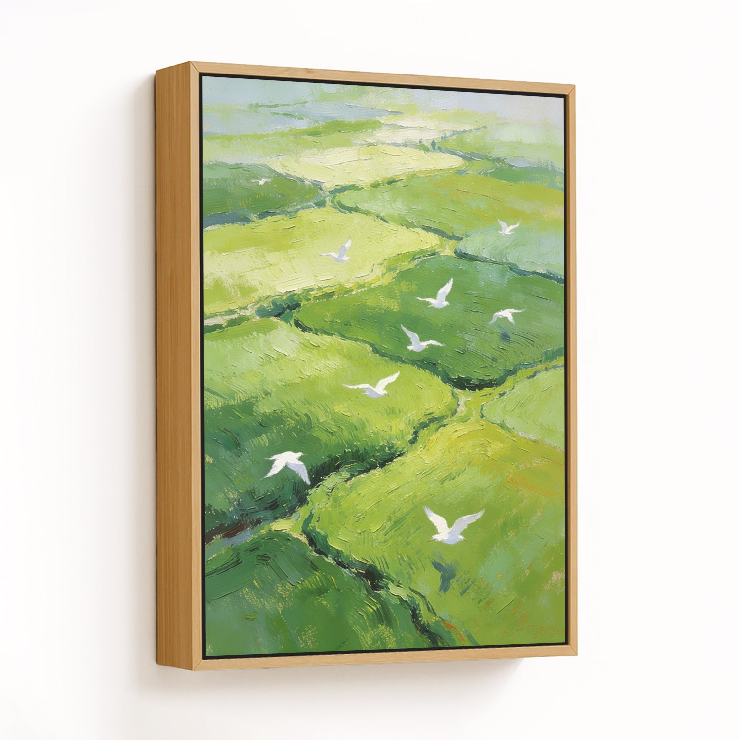 A Symphony of Green and Gold - CHOOSE SIZE: Choose
