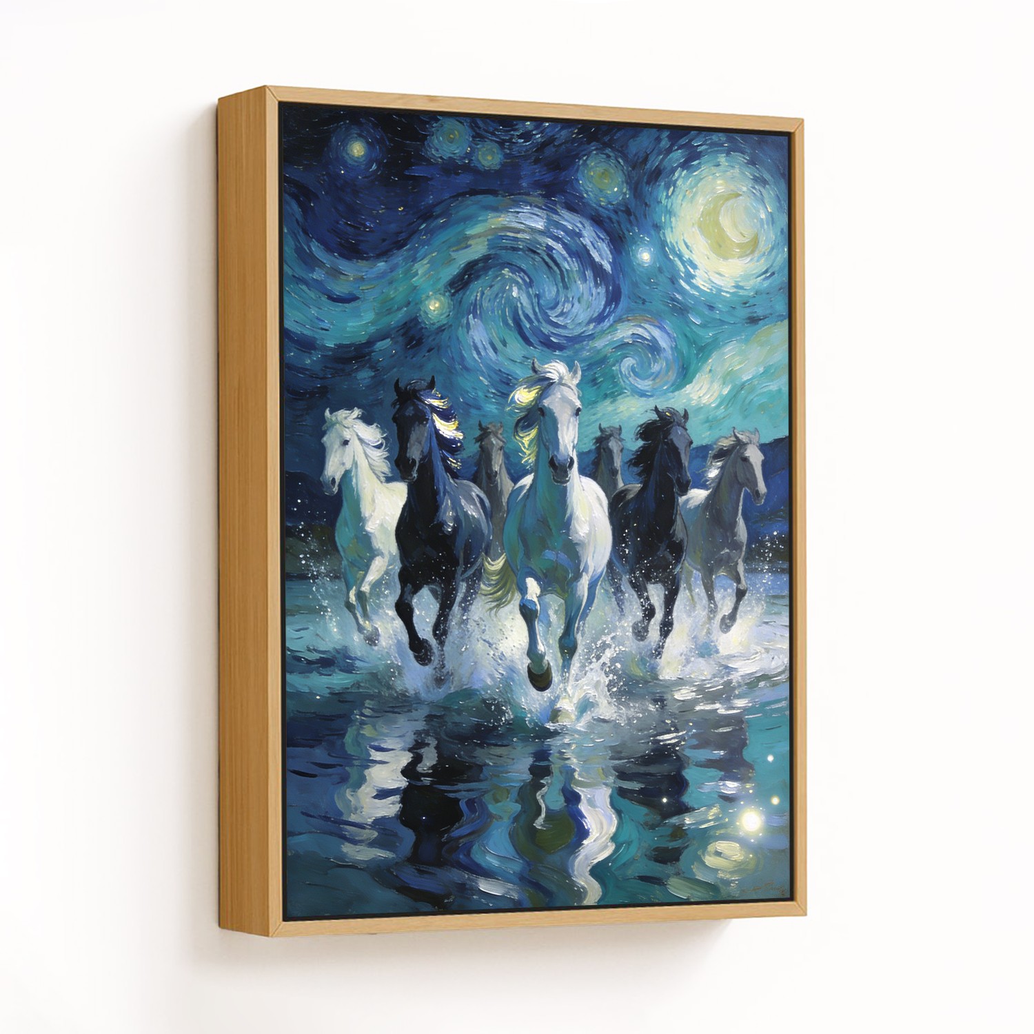Galloping Dreams Under a Starry Nightscape - CHOOS