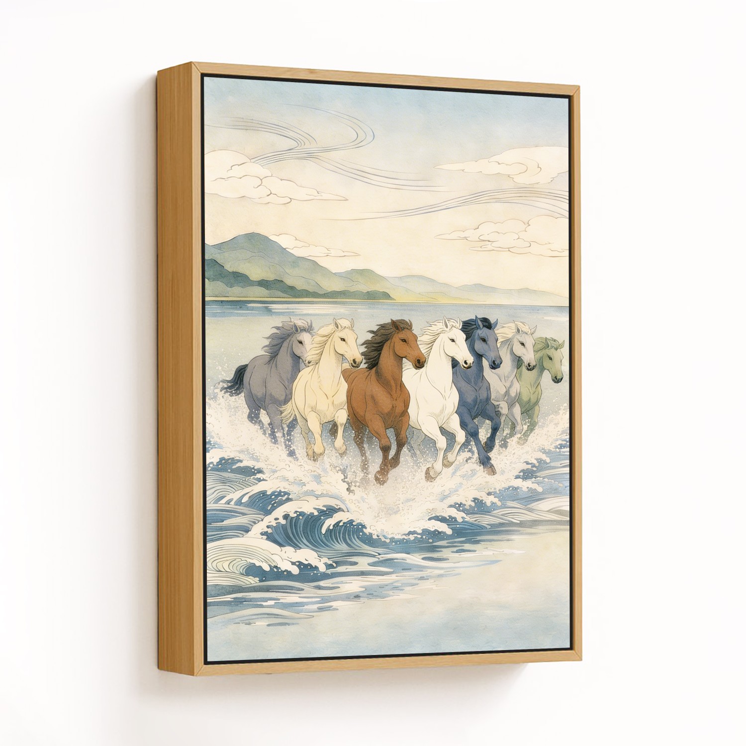Galloping Symphony Through Scenic Waves - CHOOSE S
