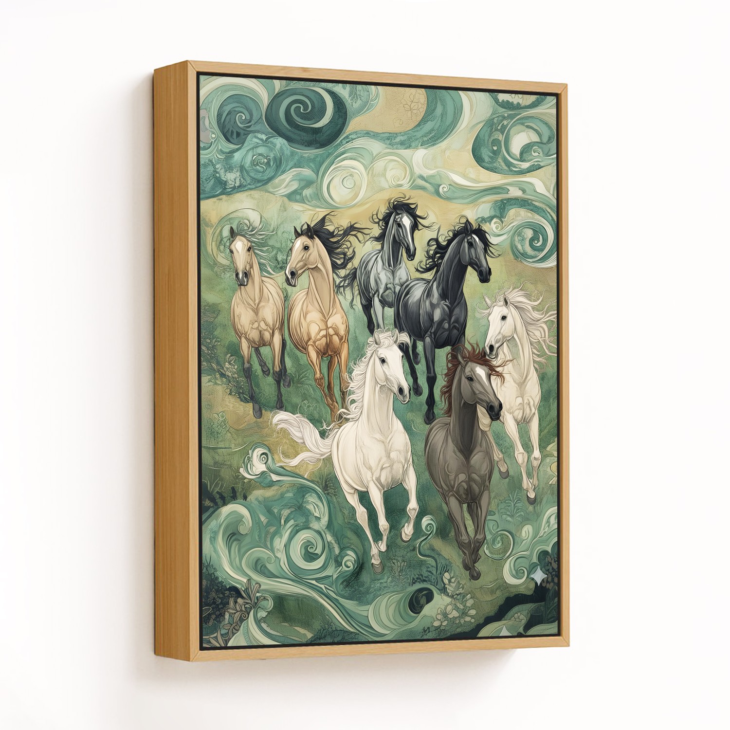 Gallop in the Surreal Green - CHOOSE SIZE: Choose 