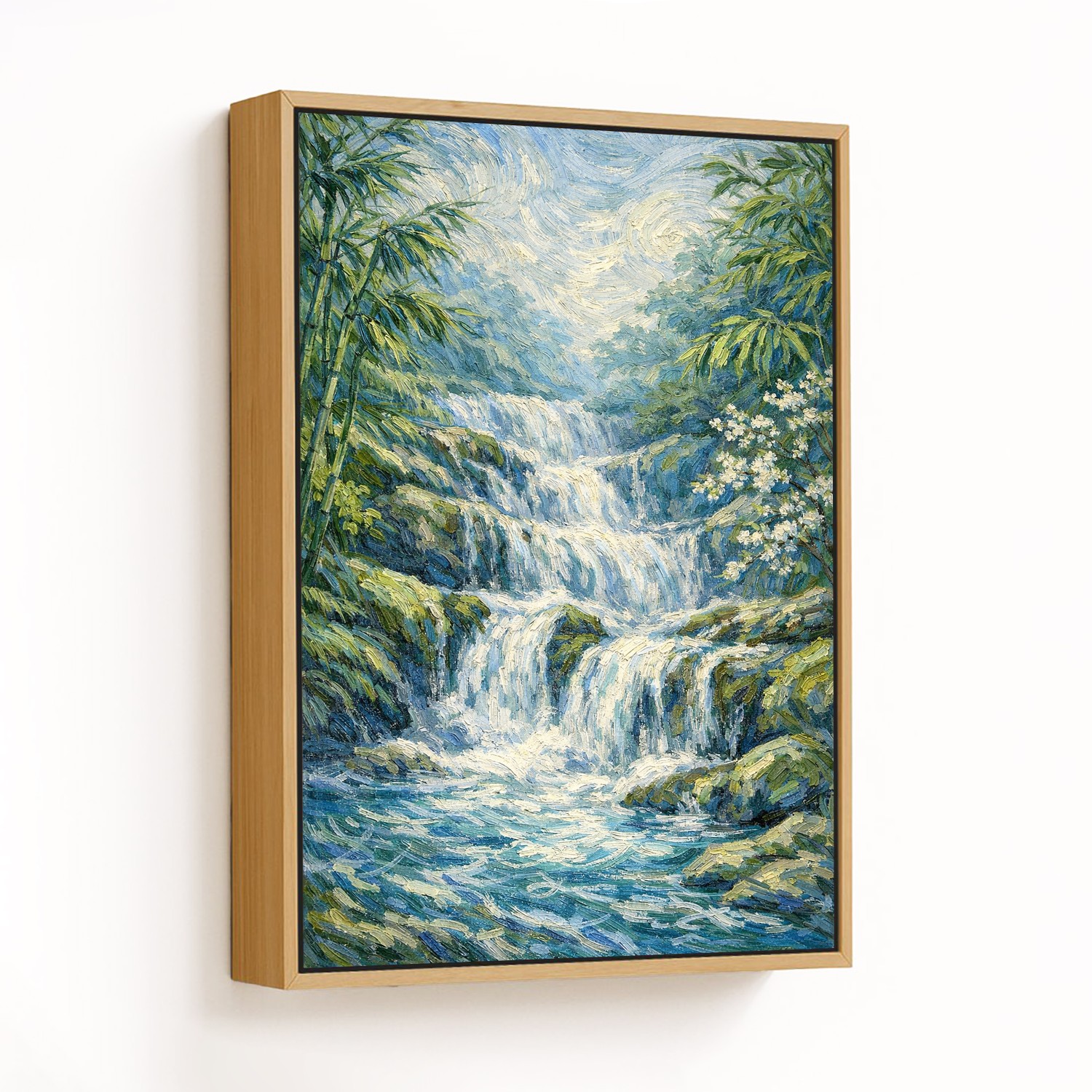 Serenity Falls in Verdant Harmony - CHOOSE SIZE: C