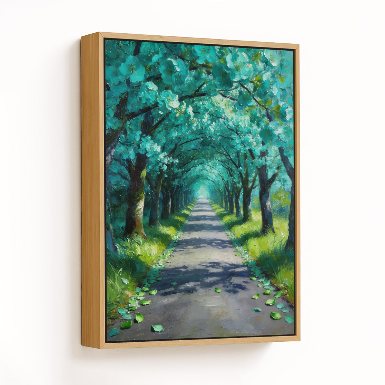 Sunlit Forest Pathway - CHOOSE SIZE: Choose how bi