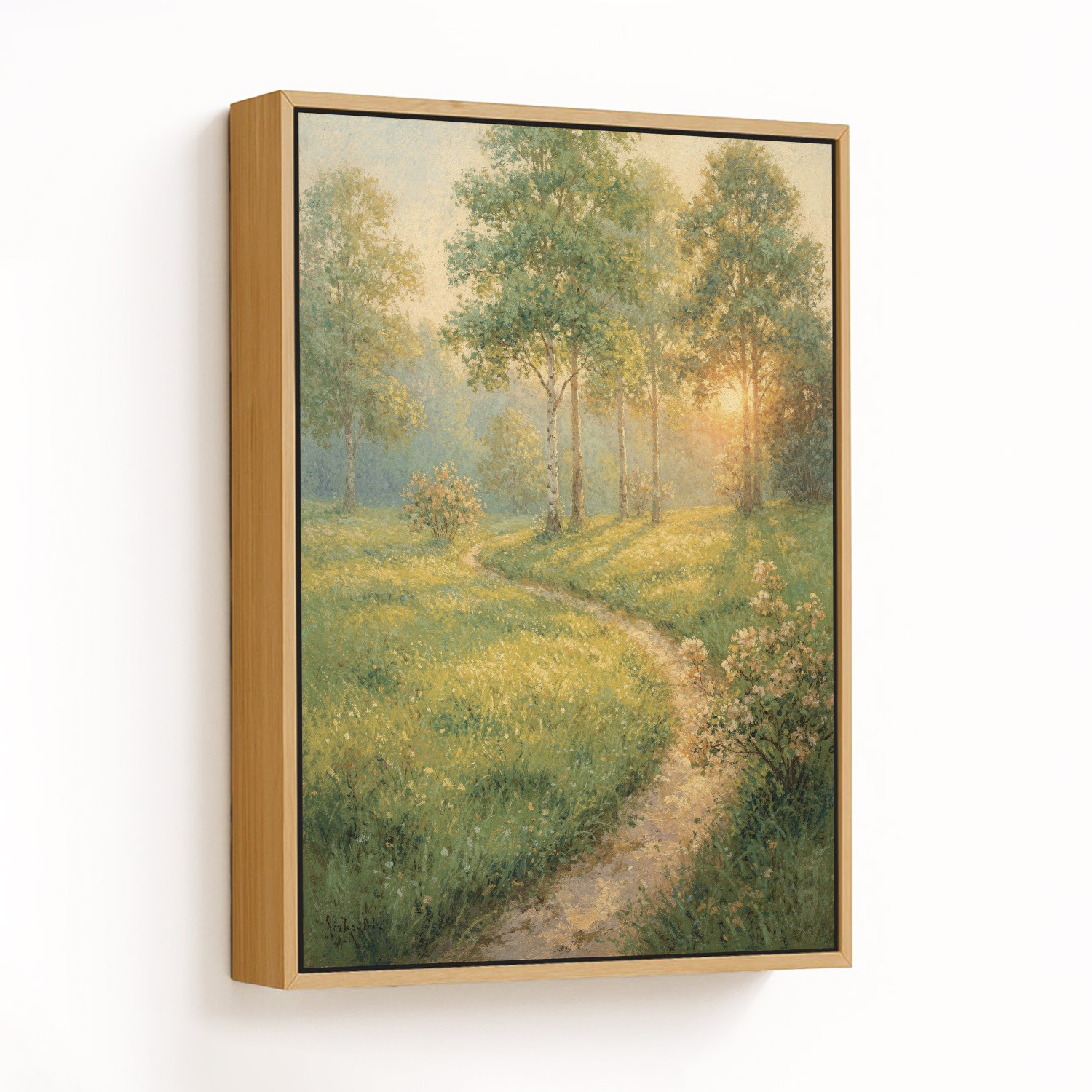 Golden Dawn on a Winding Path - CHOOSE SIZE: Choos