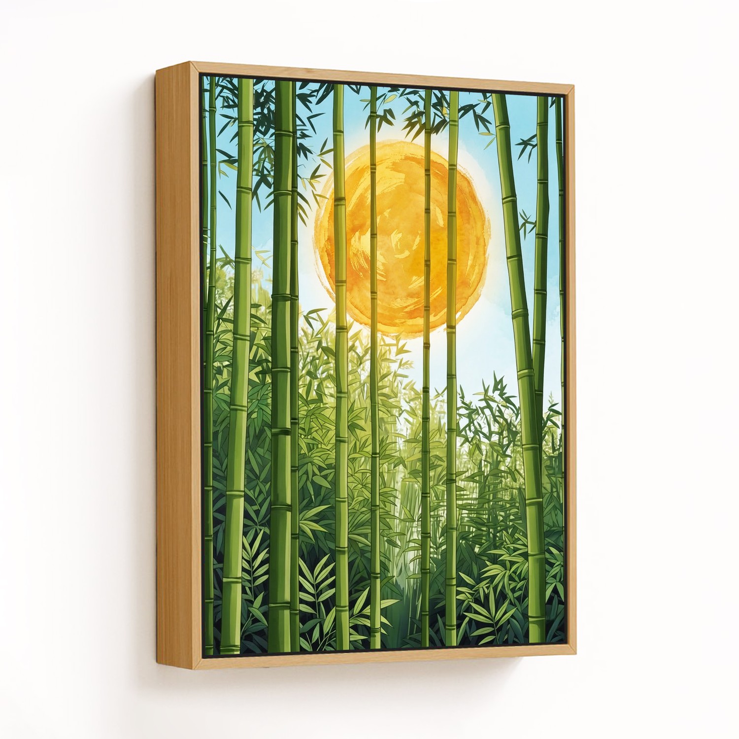 Bamboo Tranquility with Sunlit Horizon - CHOOSE SI
