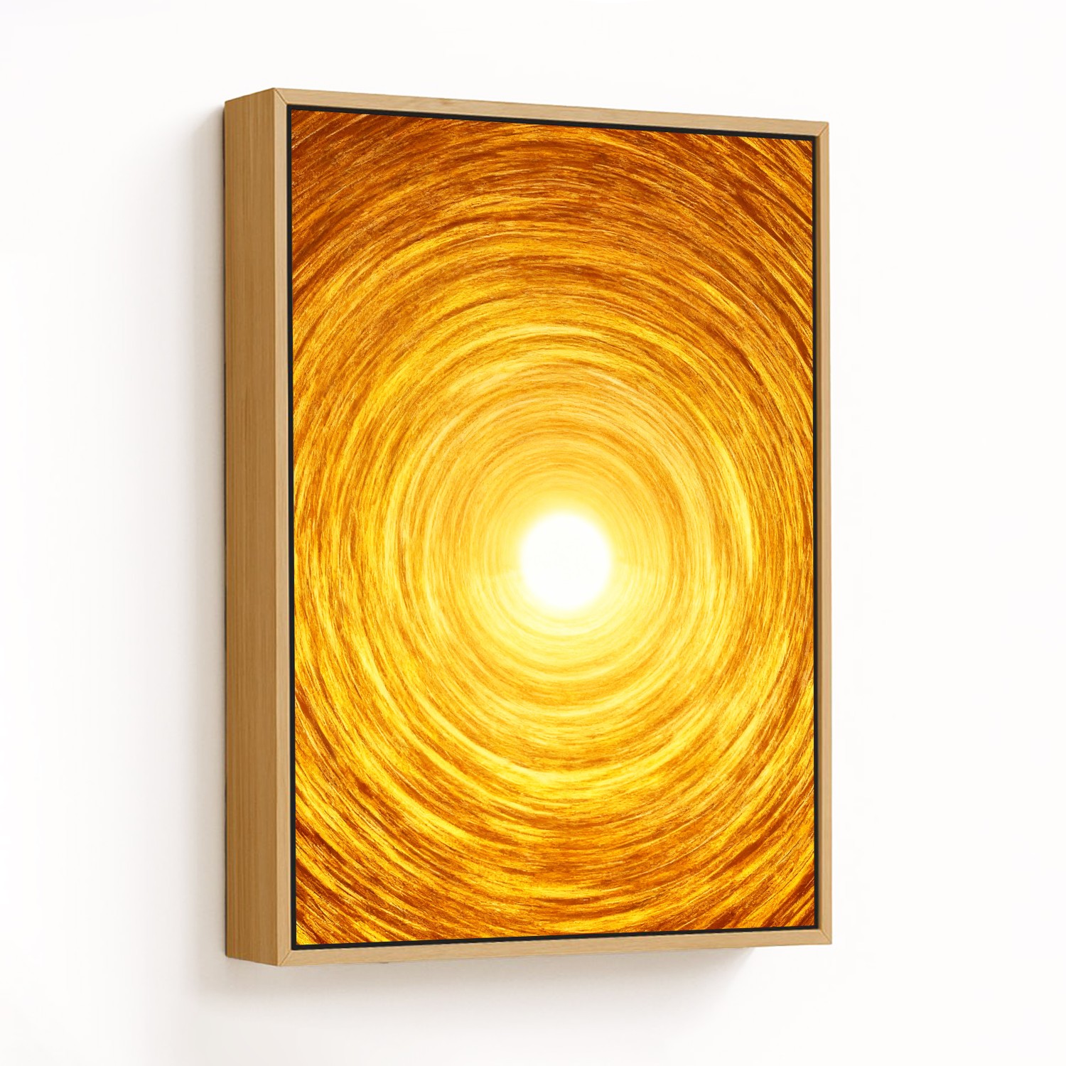 Radiant Yellow Vortex - CHOOSE SIZE: Choose how bi