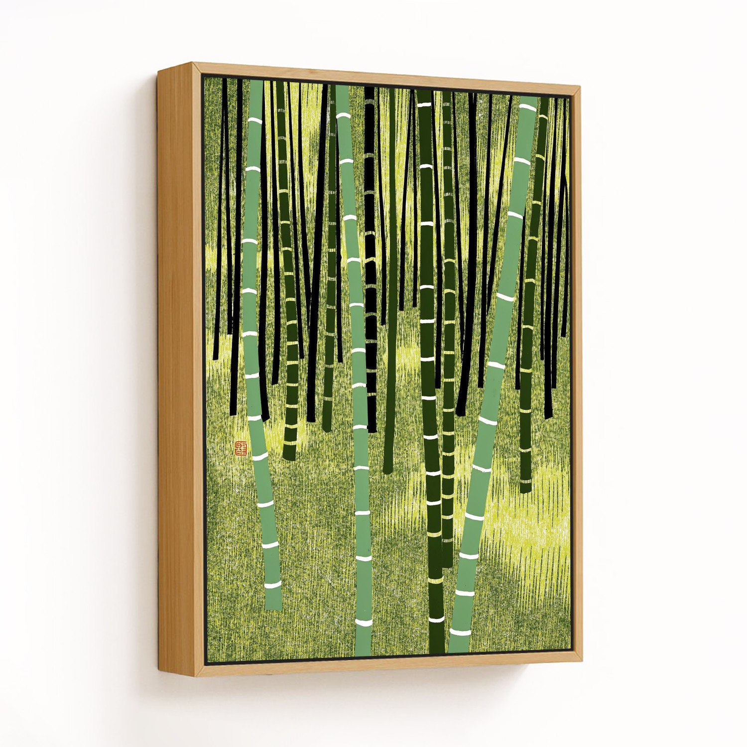 Emerald Whispers of the Bamboo Grove - CHOOSE SIZE