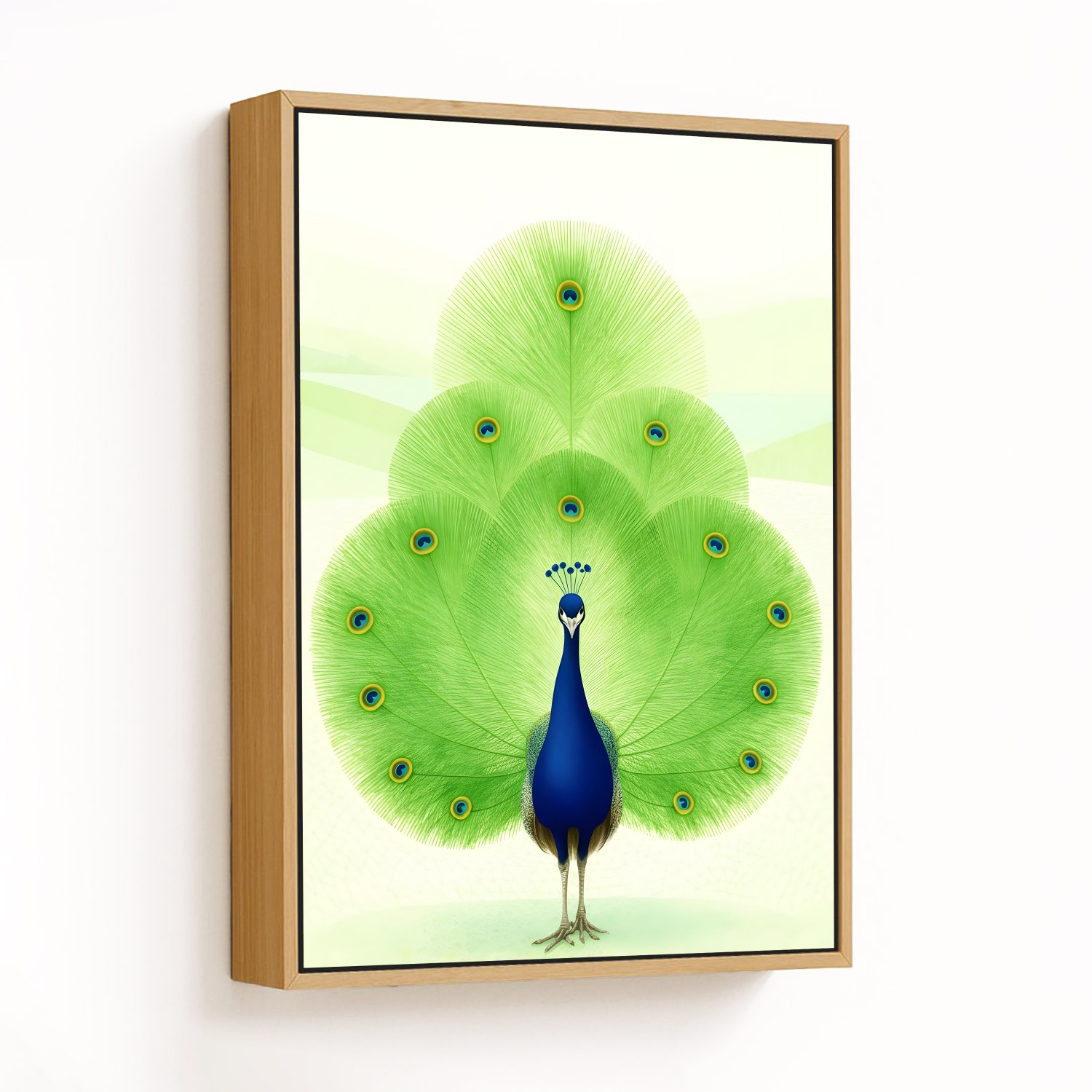 Peacock's Vibrant Symphony - CHOOSE SIZE: Choose h