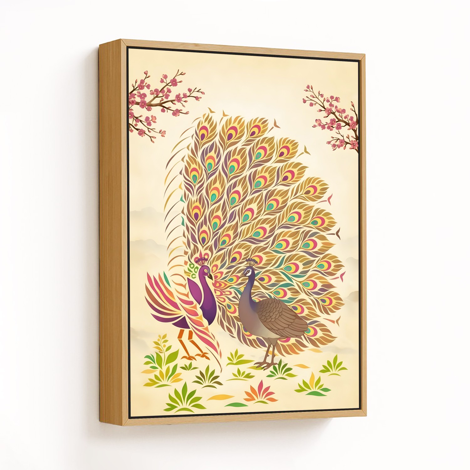 Elegant Dance of the Peacocks - CHOOSE SIZE: Choos