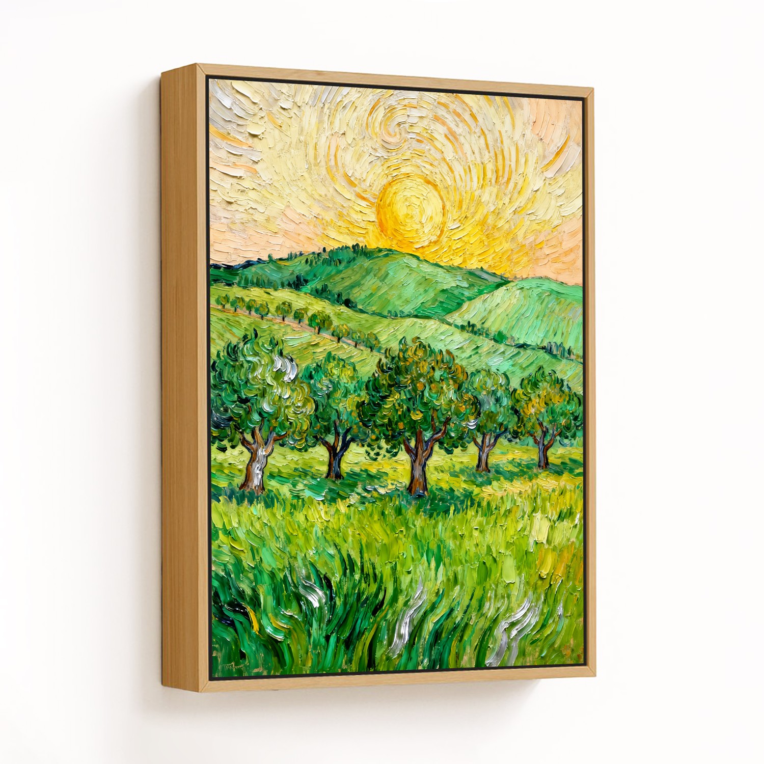 Vibrant Sunlit Hills - CHOOSE SIZE: Choose how big