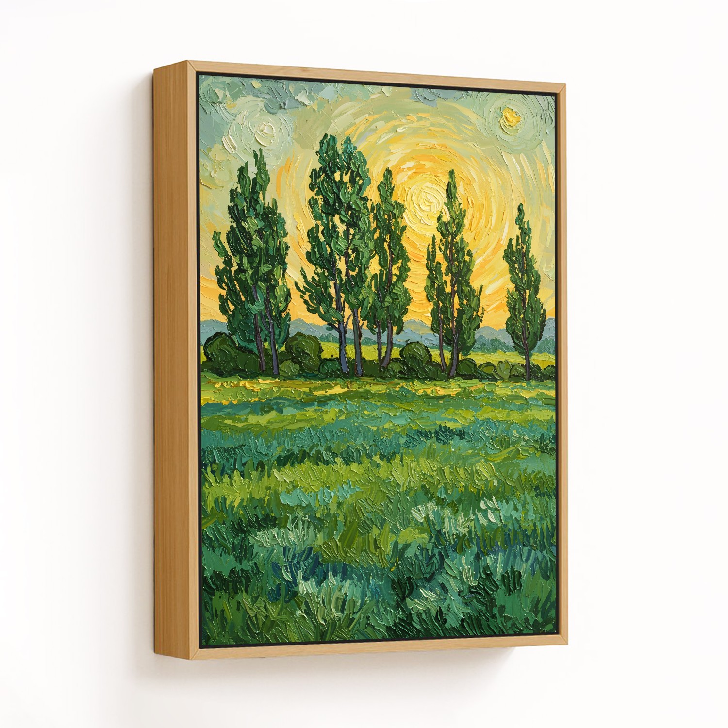Whispering Trees Under the Golden Sky - CHOOSE SIZ