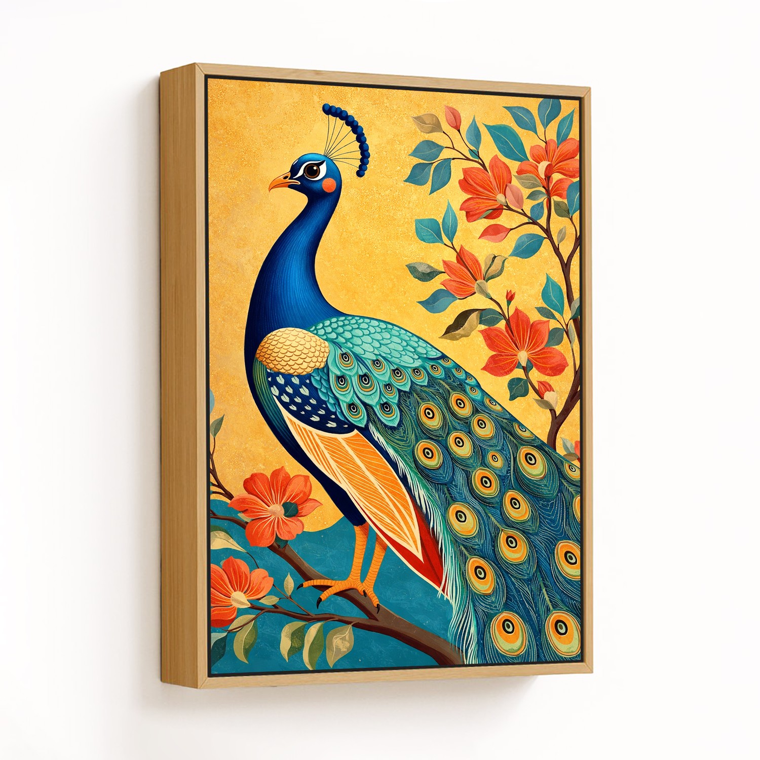 Peacock's Haven in Bloom - CHOOSE SIZE: Choose how