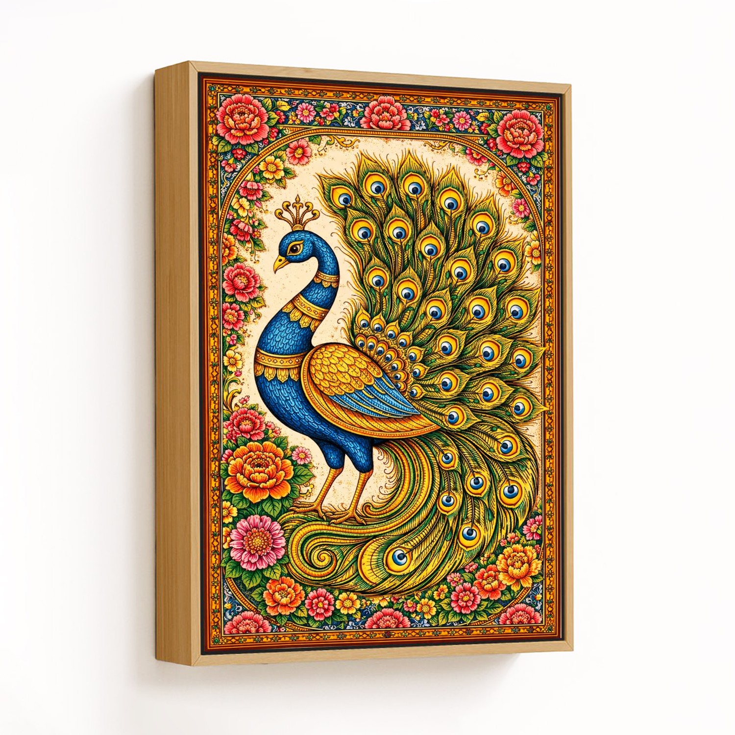 Peacock's vivid flourish - CHOOSE SIZE: Choose how