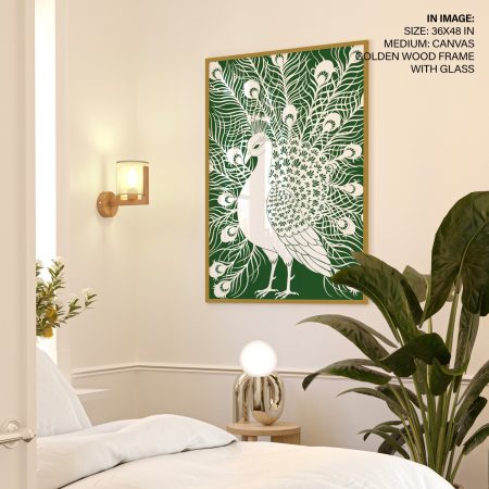 Emerald Elegance Peacock
