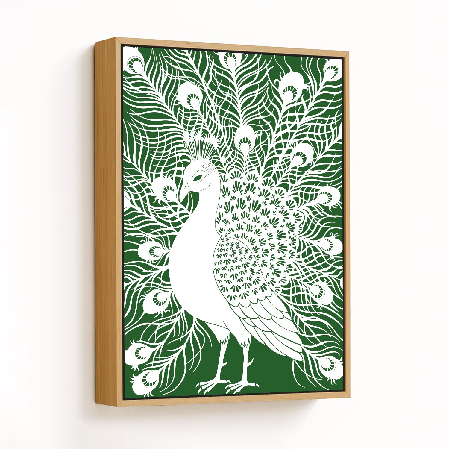 Emerald Elegance Peacock - CHOOSE SIZE: Choose how