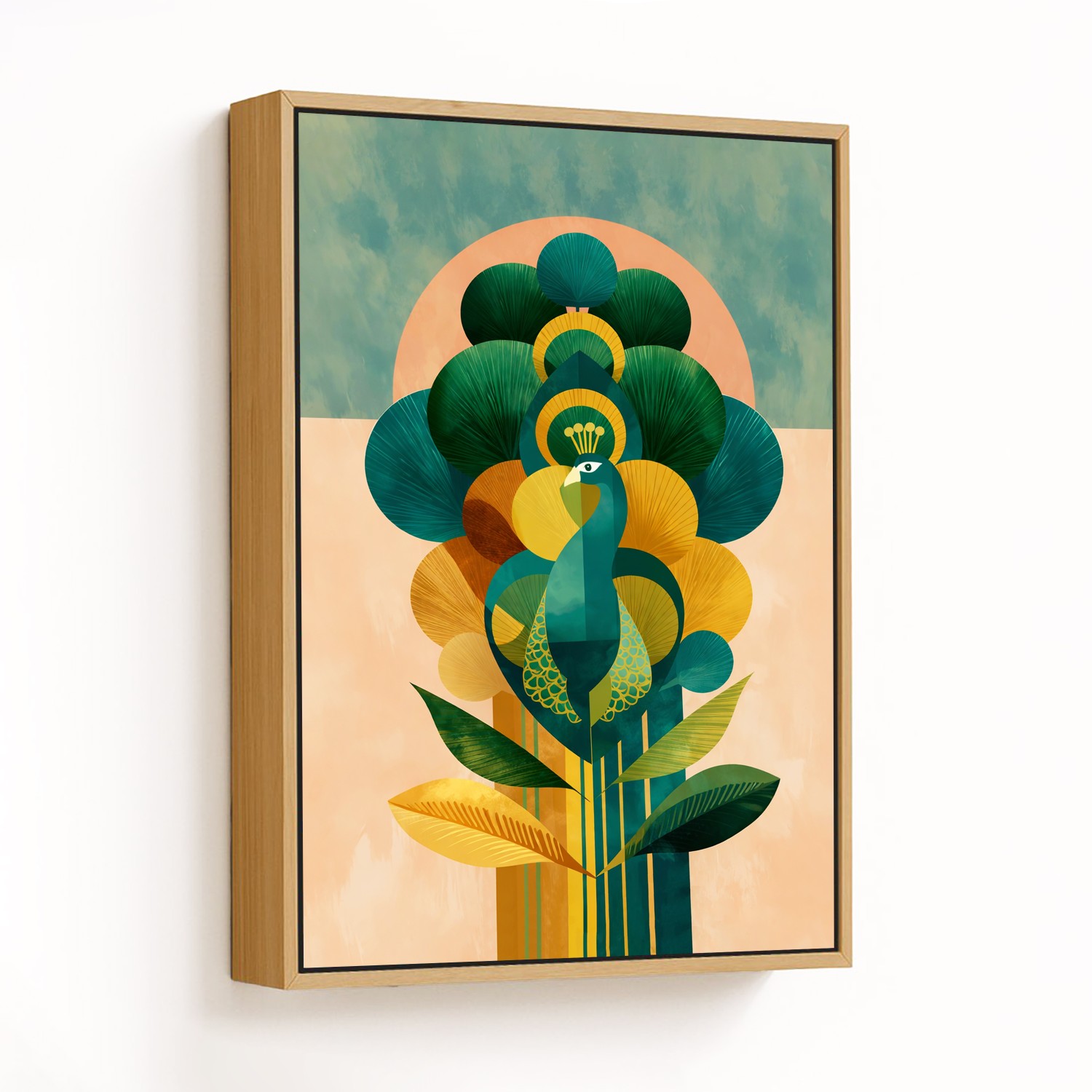 Serenade of the Geometric Peacock - CHOOSE SIZE: C
