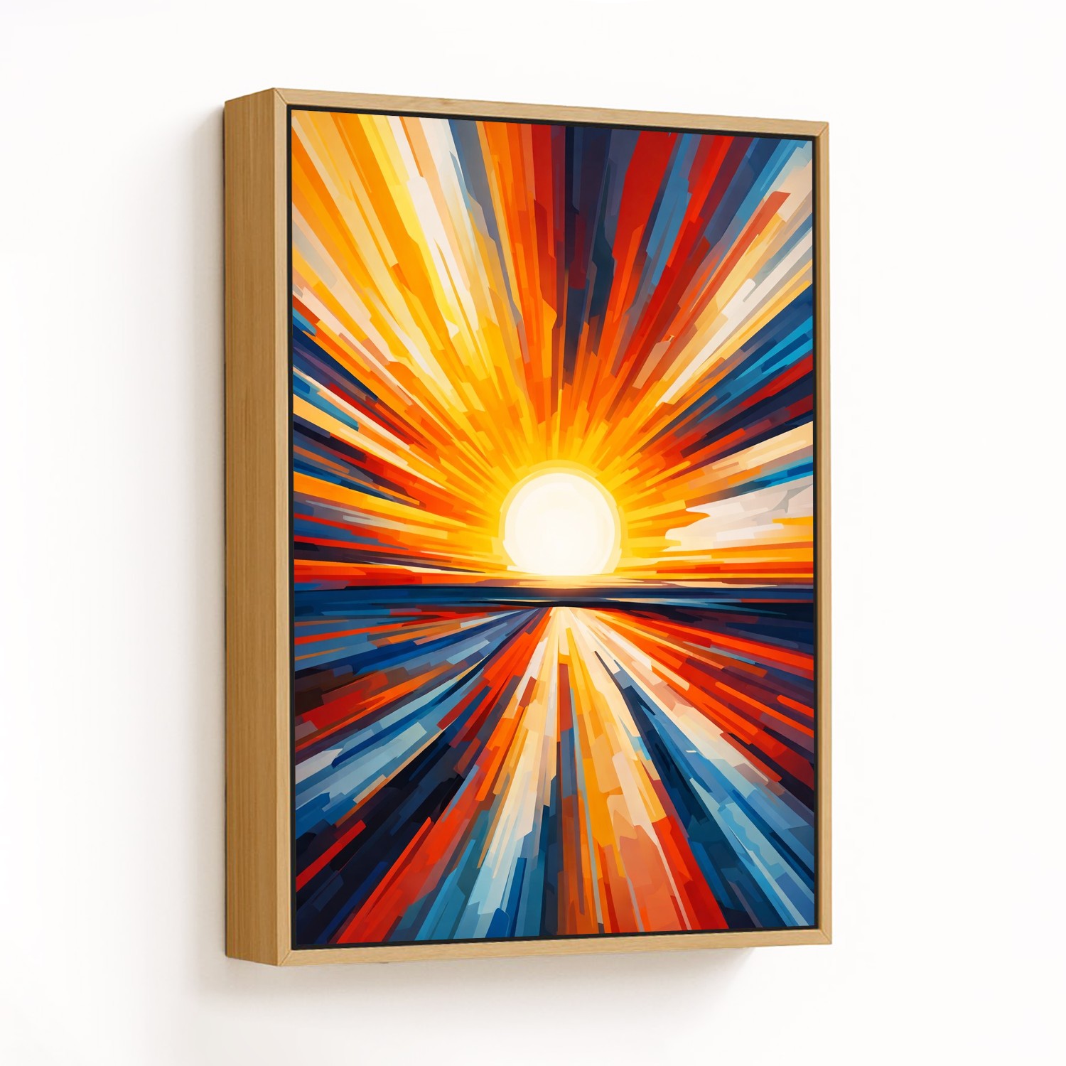 Radiant Horizon Abstract Sunrise - CHOOSE SIZE: Ch