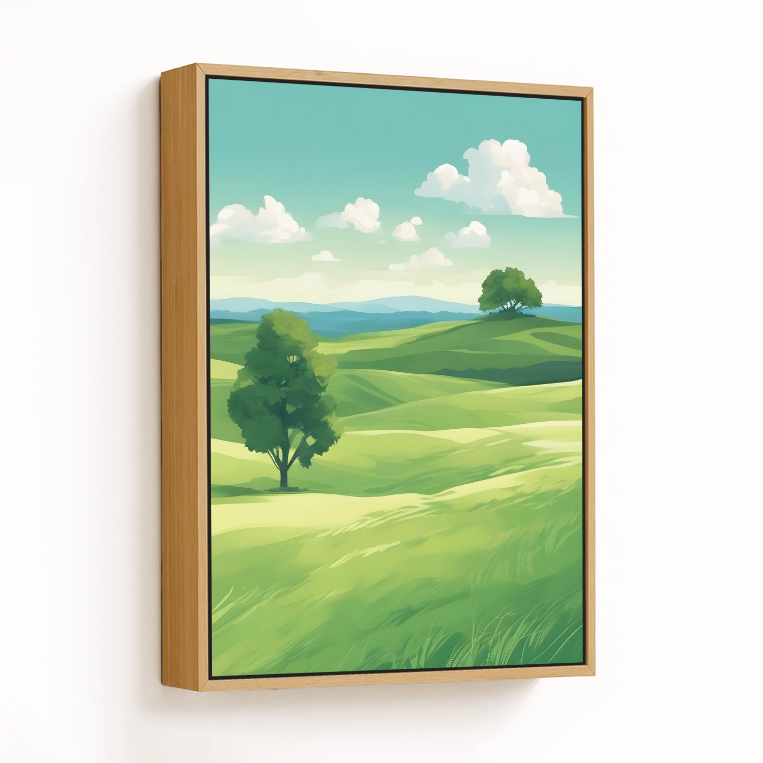 Tranquil Green Hills under Azure Skies - CHOOSE SI