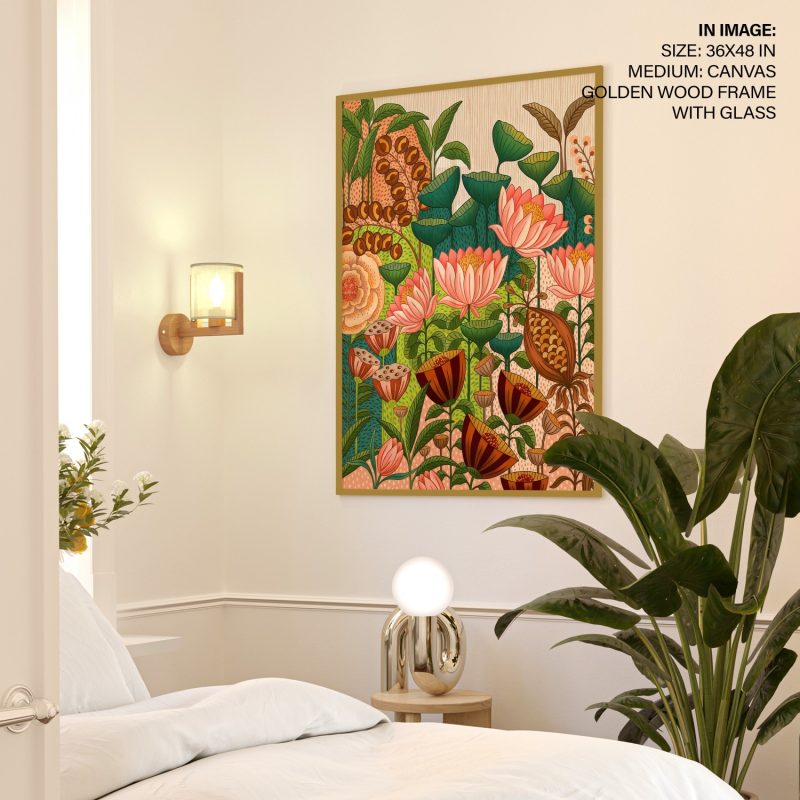 Lush Flower Garden Vastu Painting