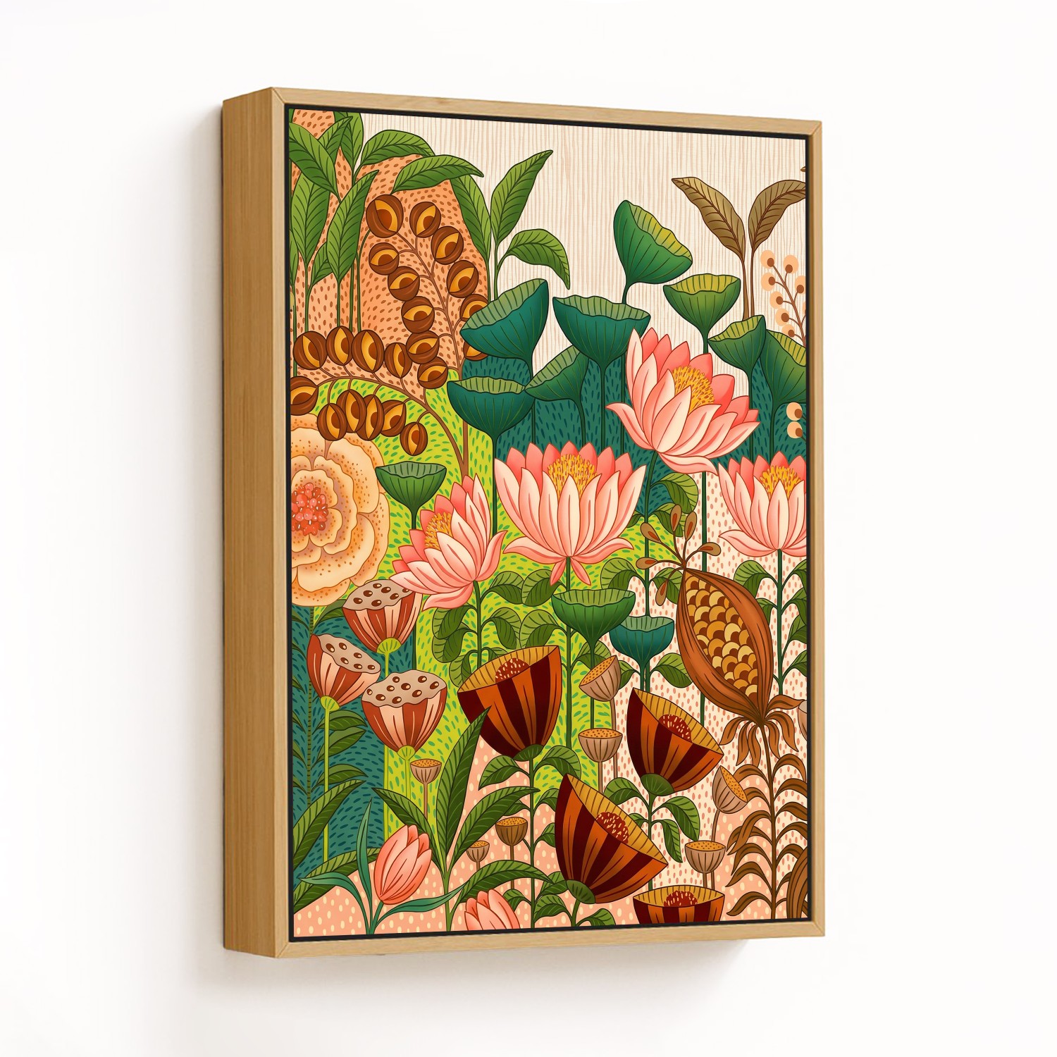 Verdant Harmony Blossoms - CHOOSE SIZE: Choose how