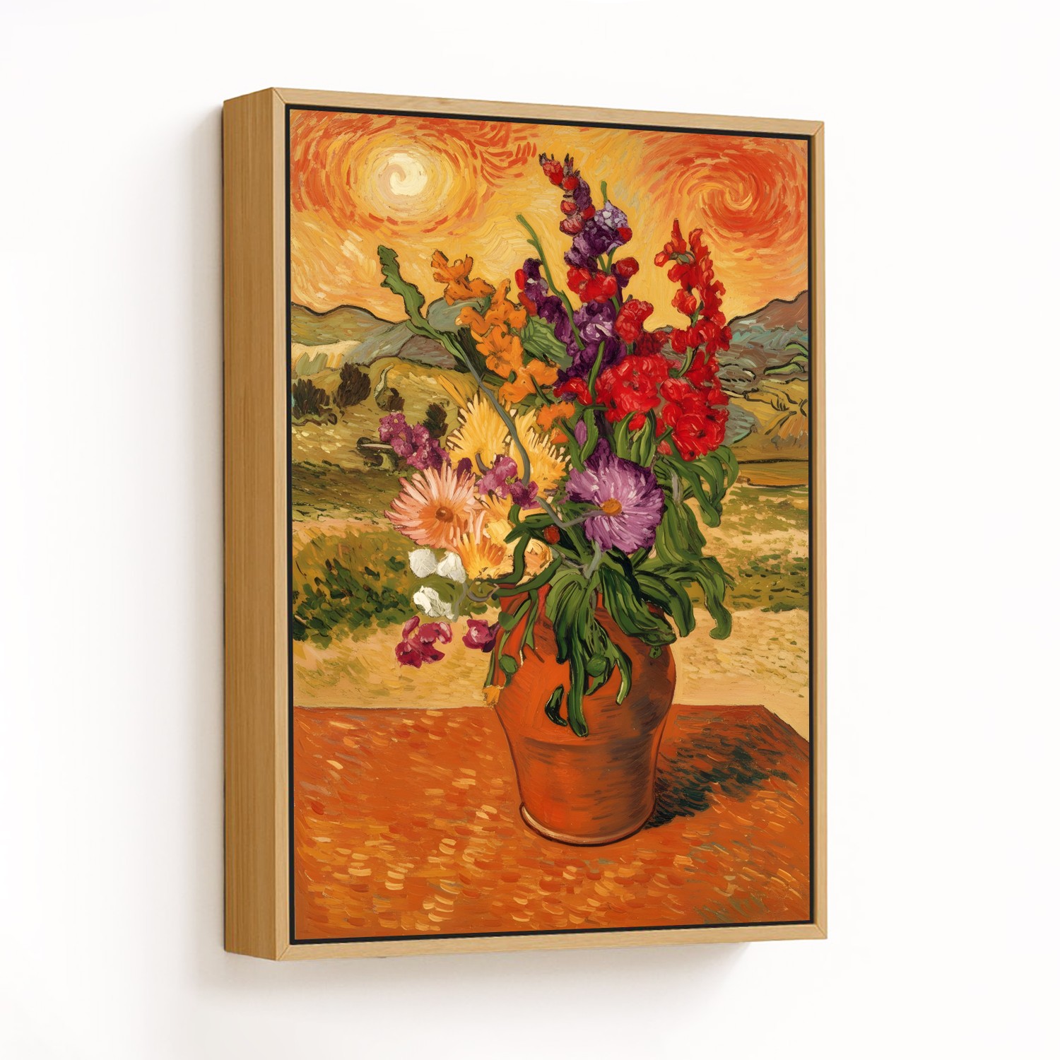 Sunset Symphony in Blossoms - CHOOSE SIZE: Choose 