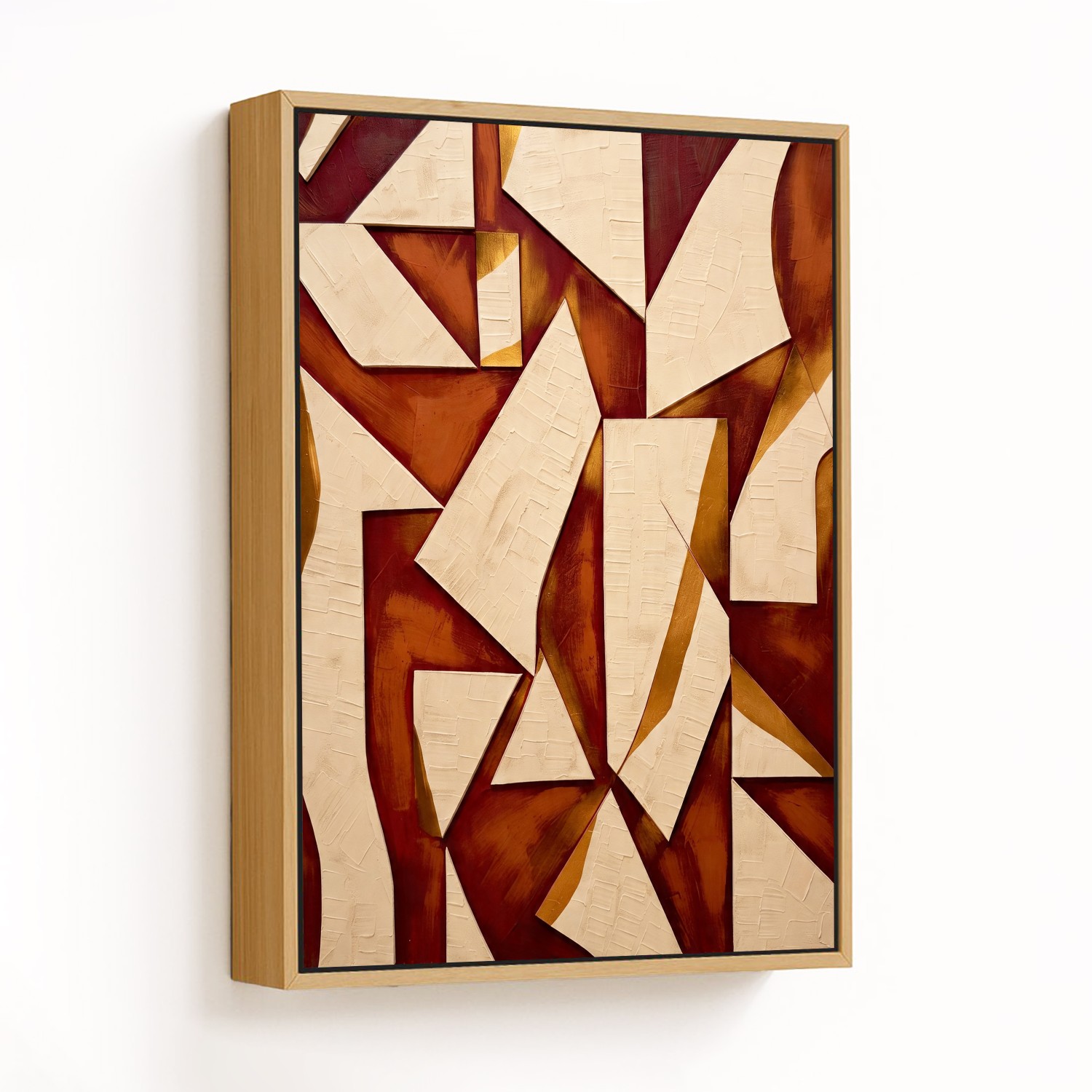 Harmonious Geometry in Earth Tones - CHOOSE SIZE: 