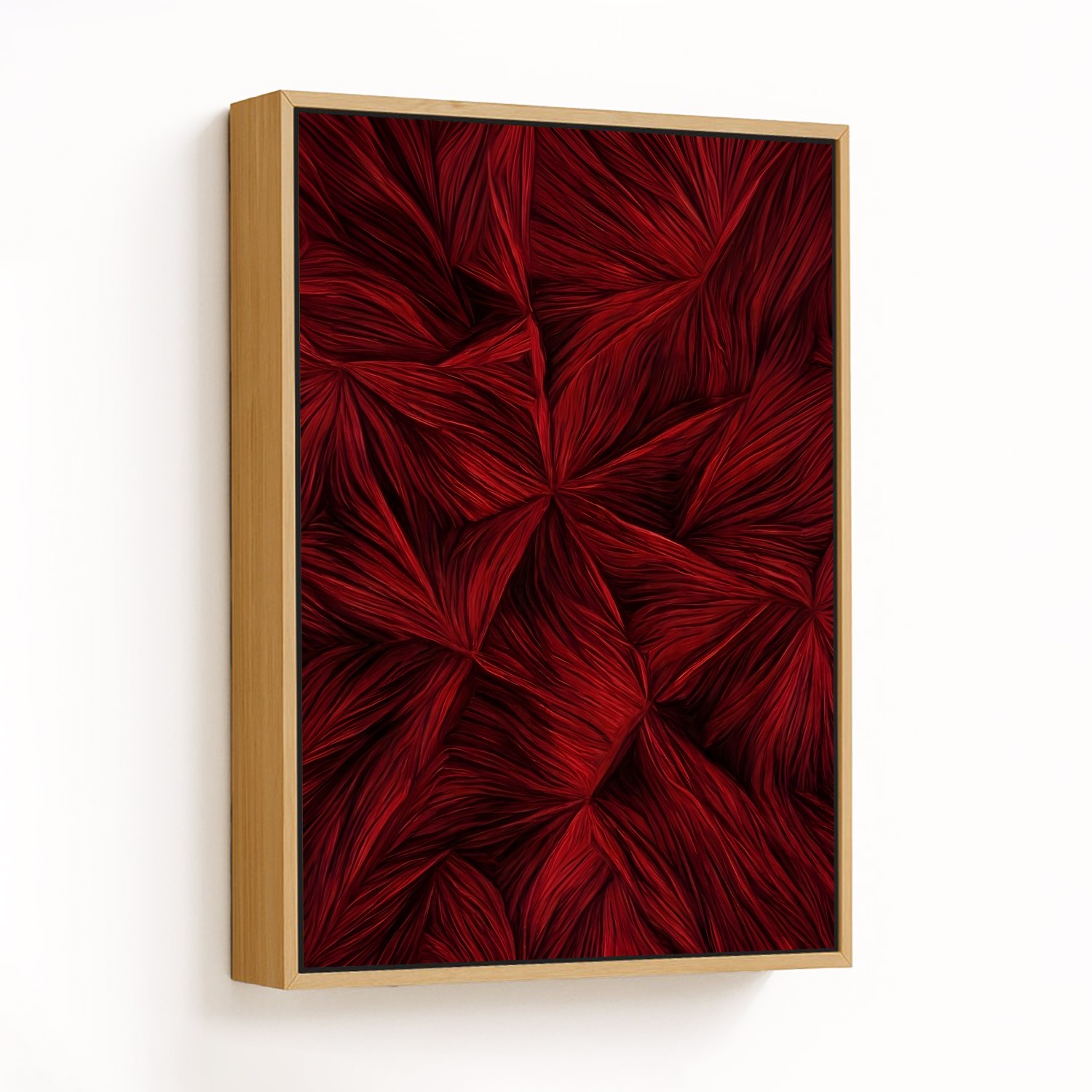 Crimson Geometric Symphony - CHOOSE SIZE: Choose h