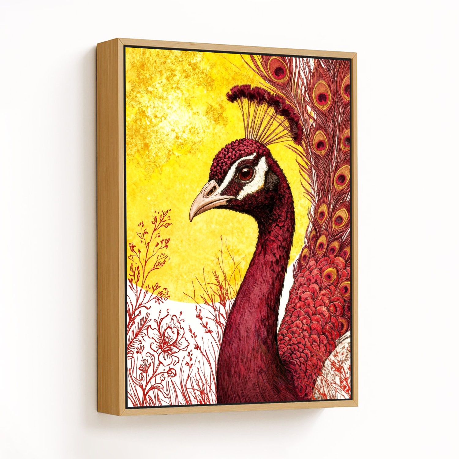 Rhapsody of the Crimson Peacock - CHOOSE SIZE: Cho