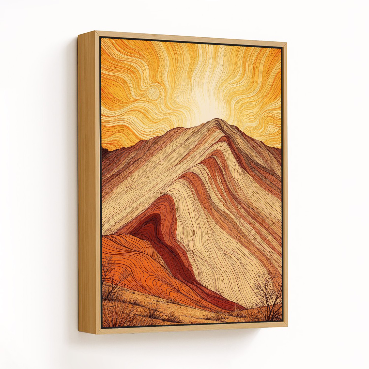 Sunlit Peaks - CHOOSE SIZE: Choose how big you wan