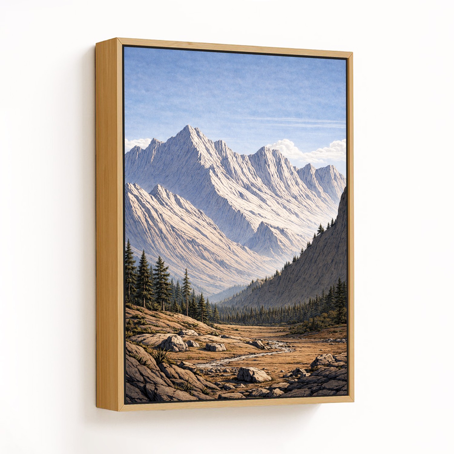 Majestic Mountain Serenity - CHOOSE SIZE: Choose h