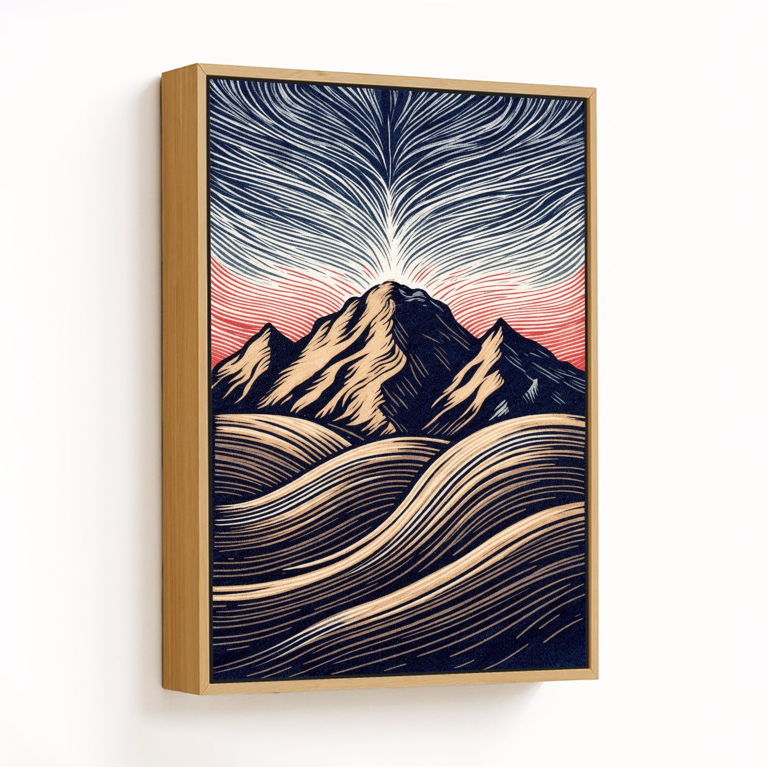 Vibrant Mountainscape Symphony - CHOOSE SIZE: Choo