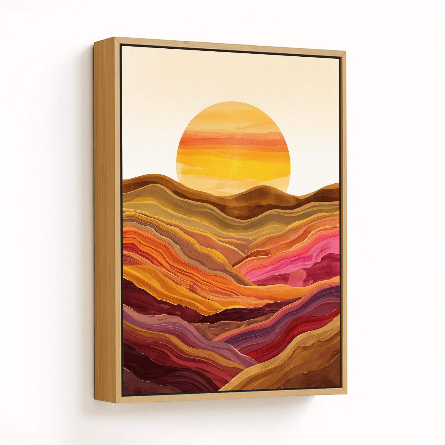 A Radiant Abstract Sunset - CHOOSE SIZE: Choose ho