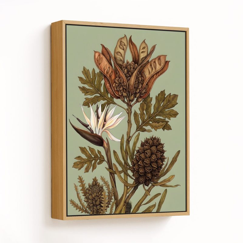 Verdant Symphony in Earth Tones