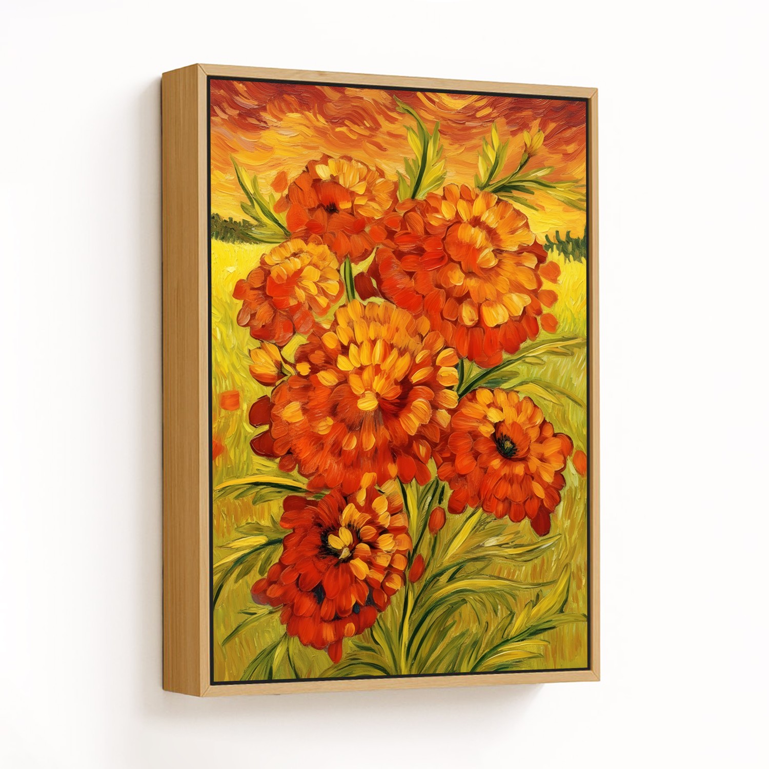 Vibrant Orange Blossoms in Bloom - CHOOSE SIZE: Ch
