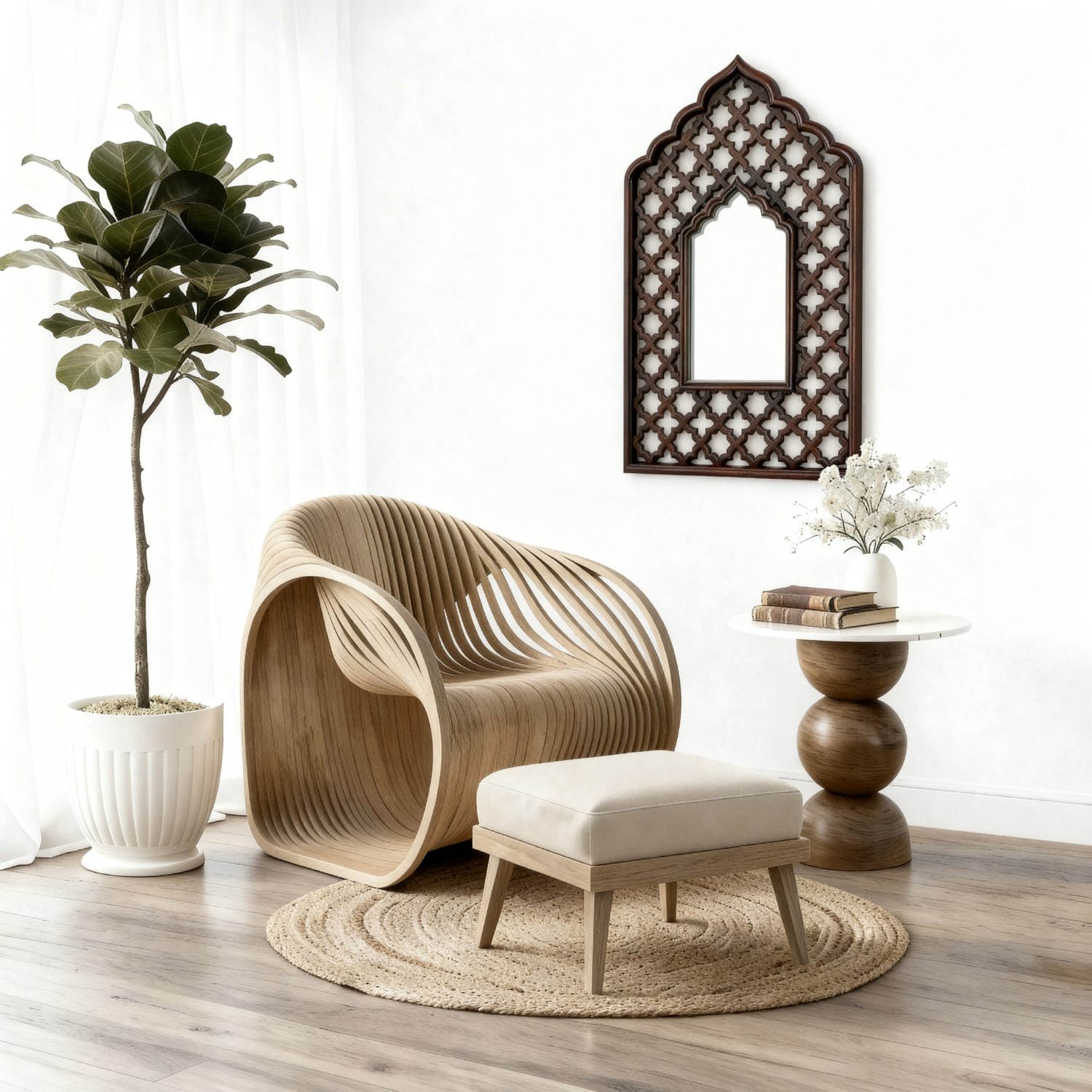 The Shahi Mehrab - Handcrafted 3D Jharokha wall ar