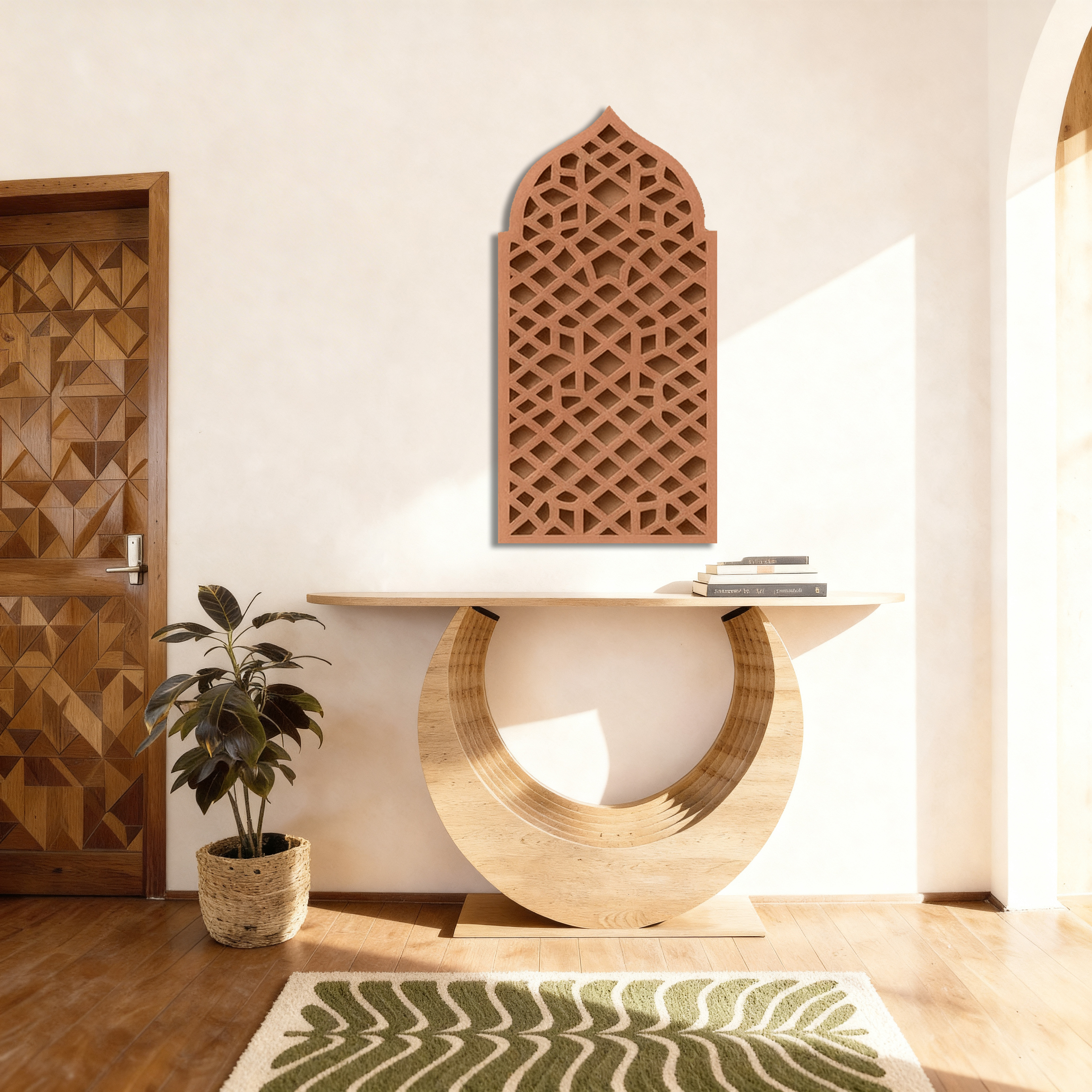 Jharokha-e-Noor - Handcrafted 3D Jharokha wall art