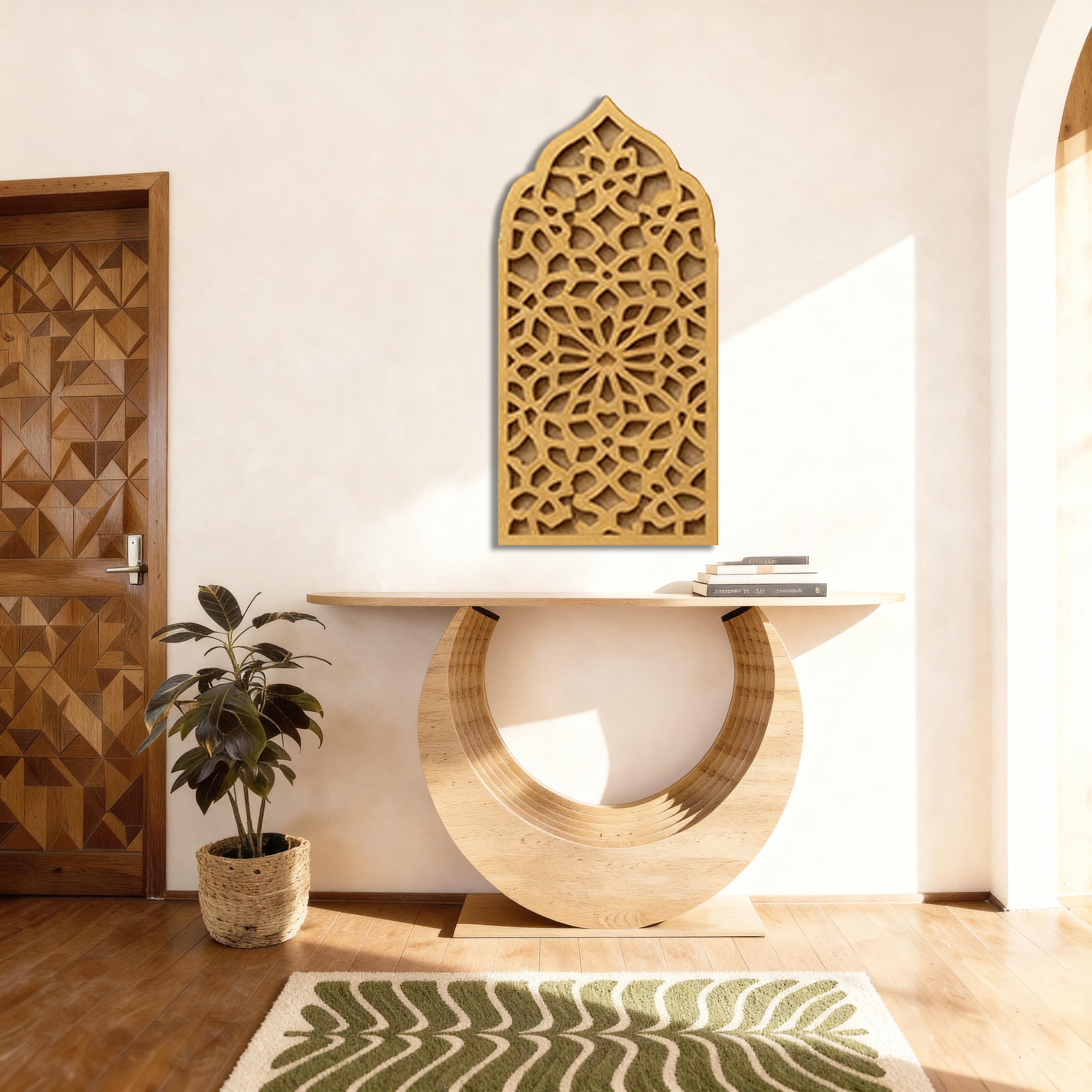 Suvarna Jaali - Handcrafted 3D Jharokha wall art i
