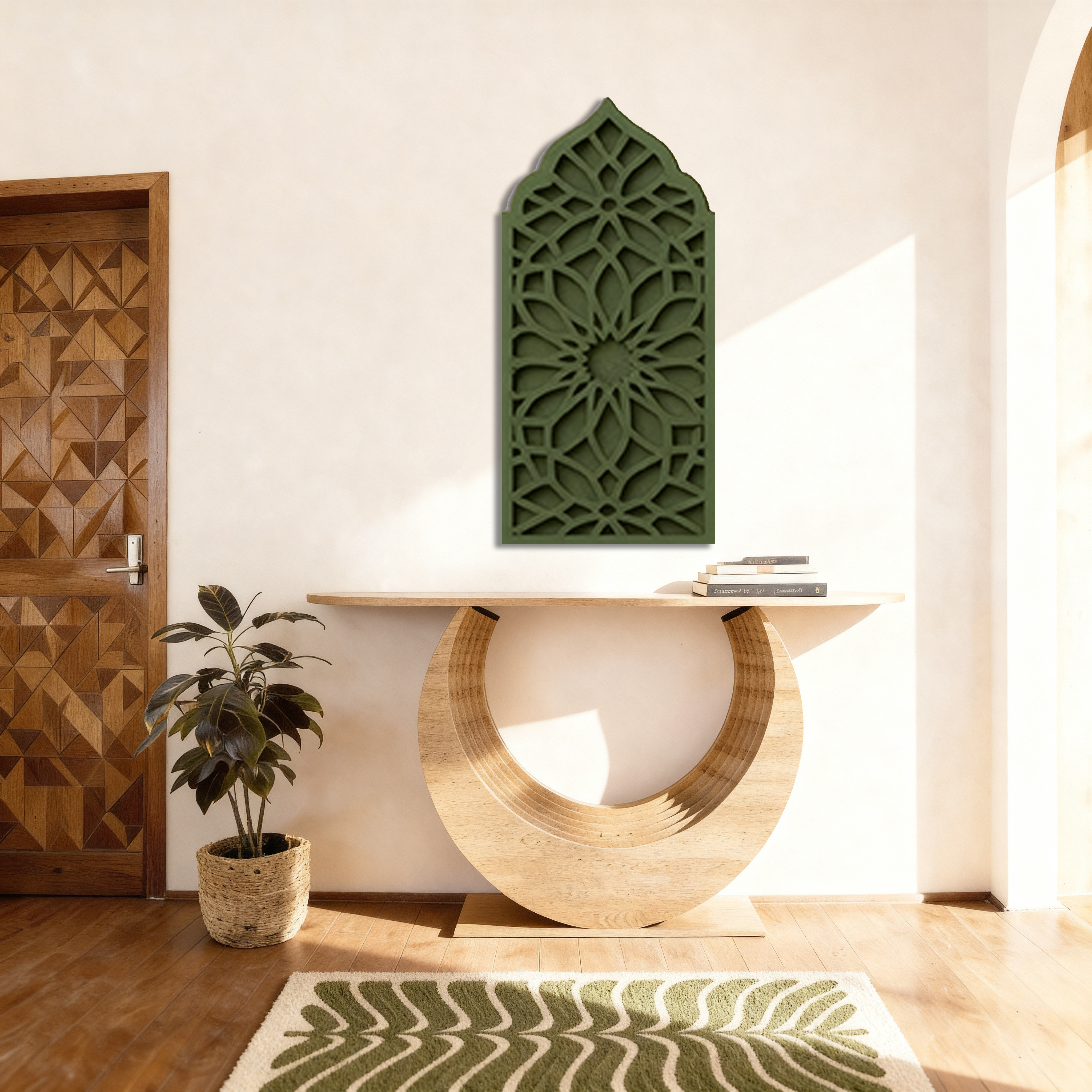 Sukoon Aabha Jaali - Handcrafted 3D Jharokha wall 
