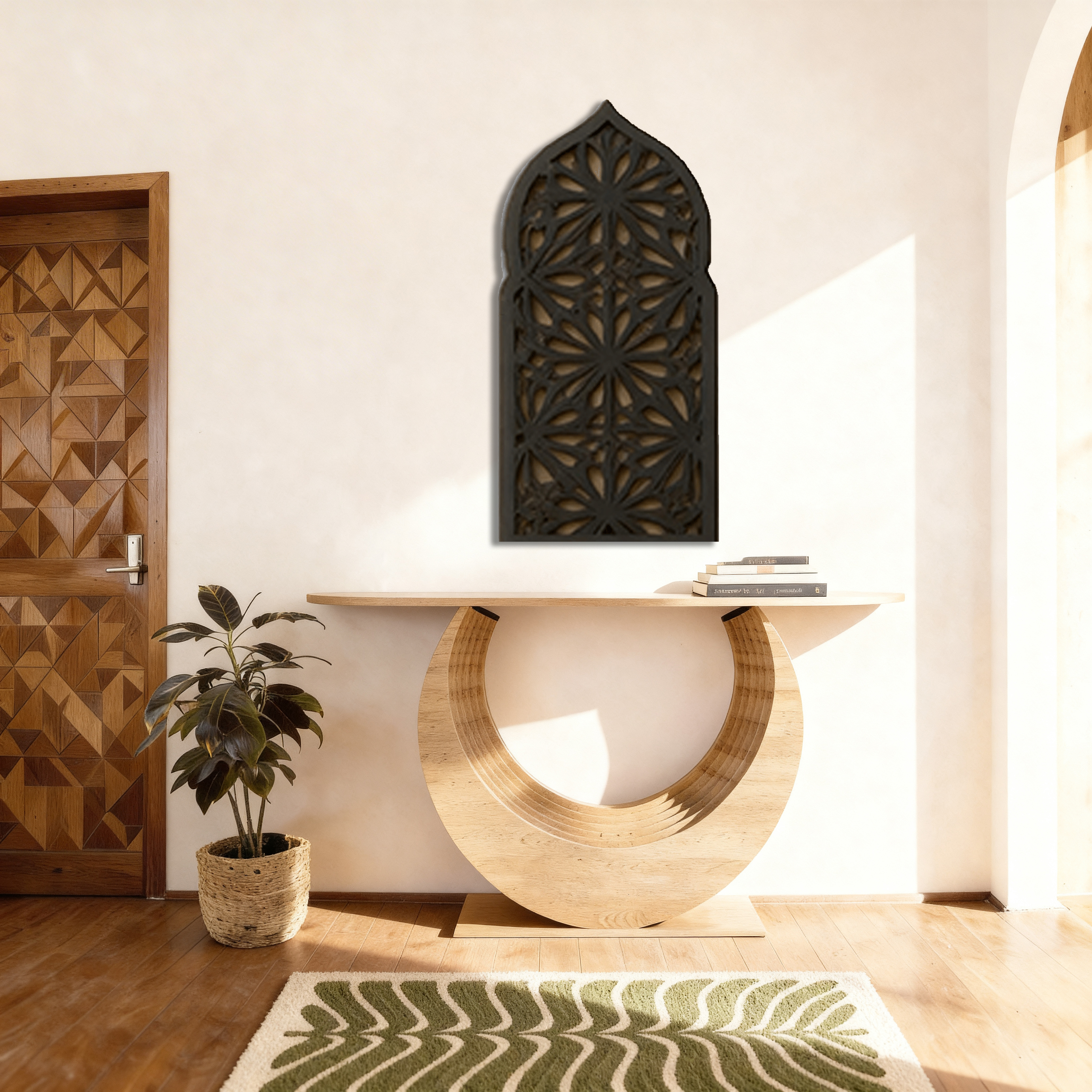 Zariya-e-Roshni - Handcrafted 3D Jharokha wall art