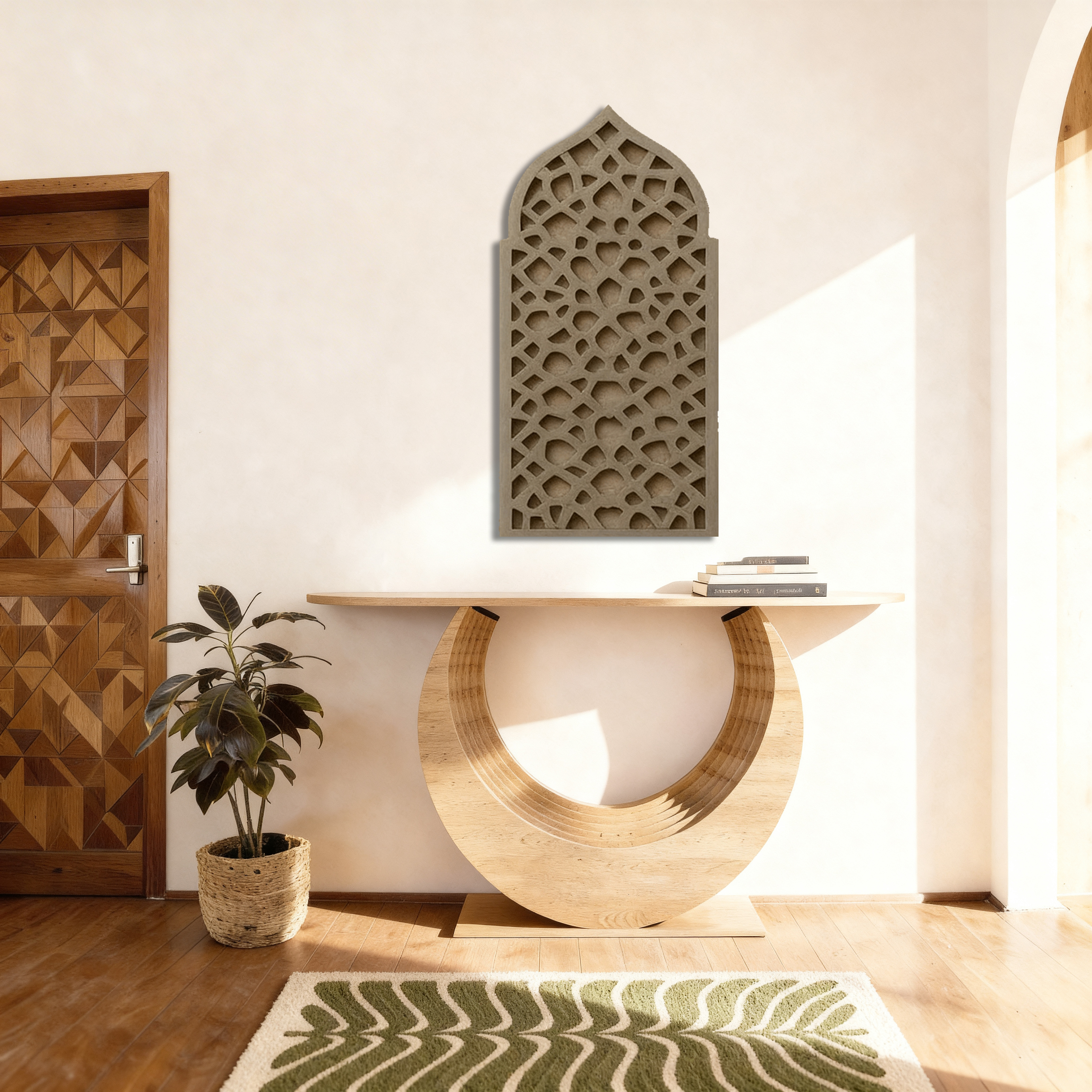 Mitti Aabha Jharokha - Handcrafted 3D Jharokha wal