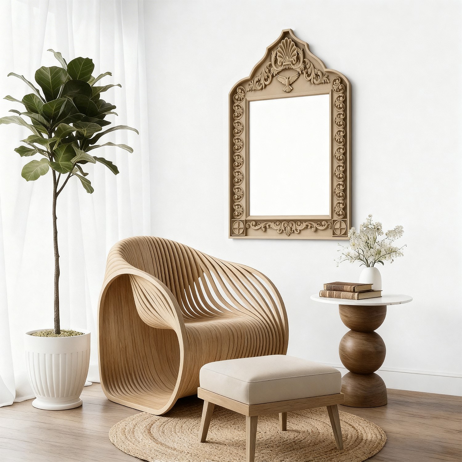 The Alankar Archway - Handcrafted 3D Jharokha wall
