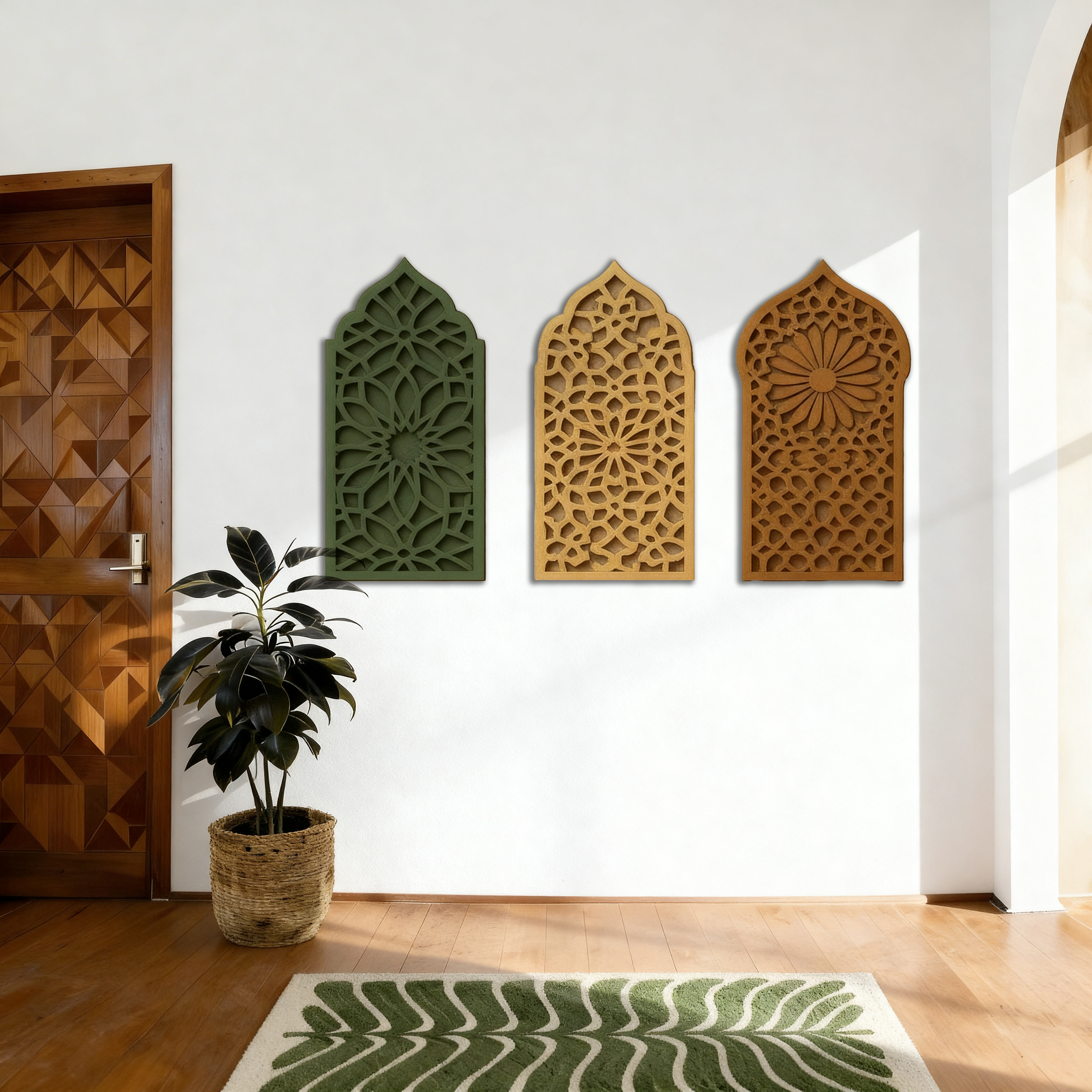 Shahi Trikon Series - Handcrafted 3D Jharokha wall