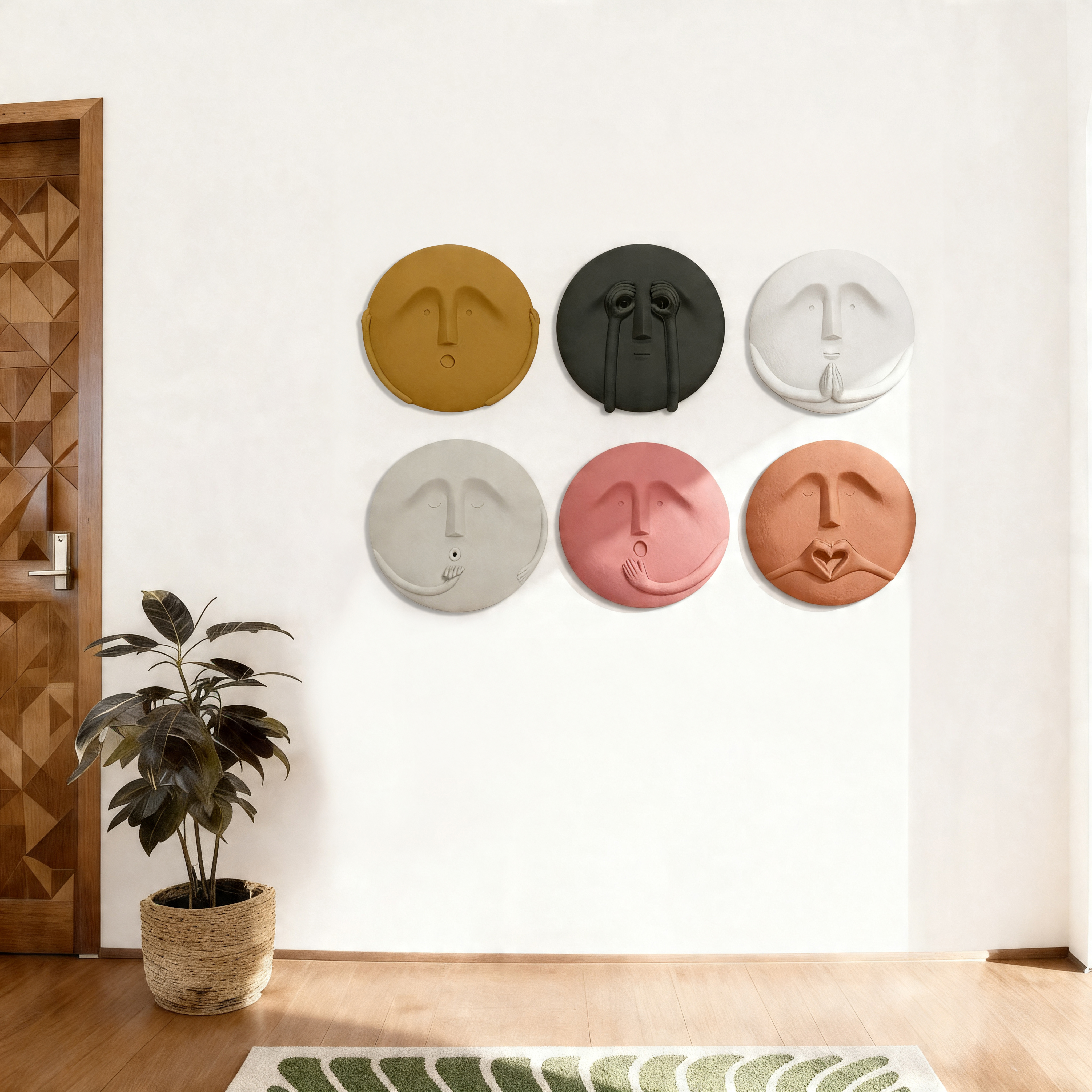 Set of 6 Modern Tribal Spheres - CHOOSE SIZE:
Sele