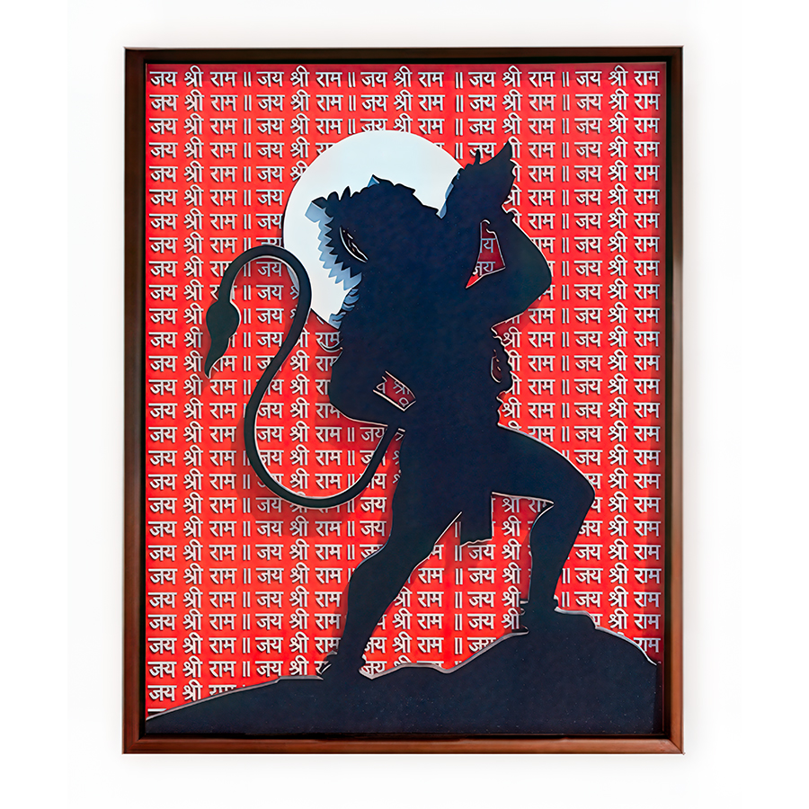 Akhand-Dhwani: The Unending Resonance with embossed Mantra on 3d Sculpture Art