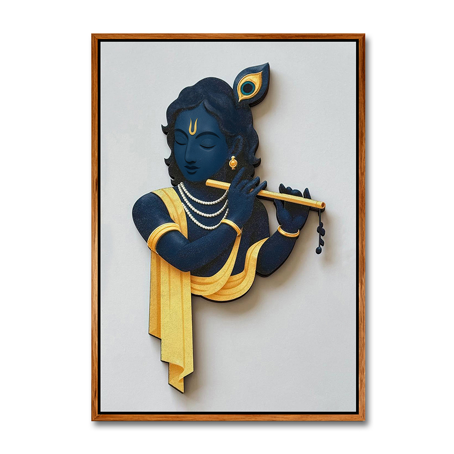 Neel-Madhav with embossed features on 3d Sculpture Art